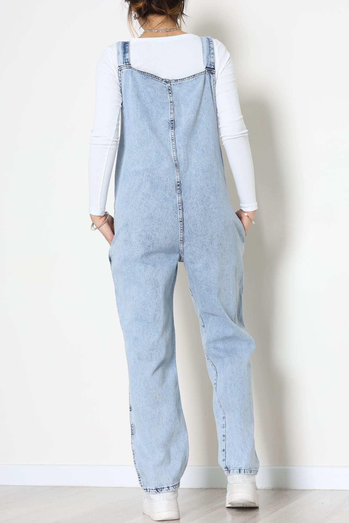 Oversize Kot Salopet Mavi - 31872.2088.