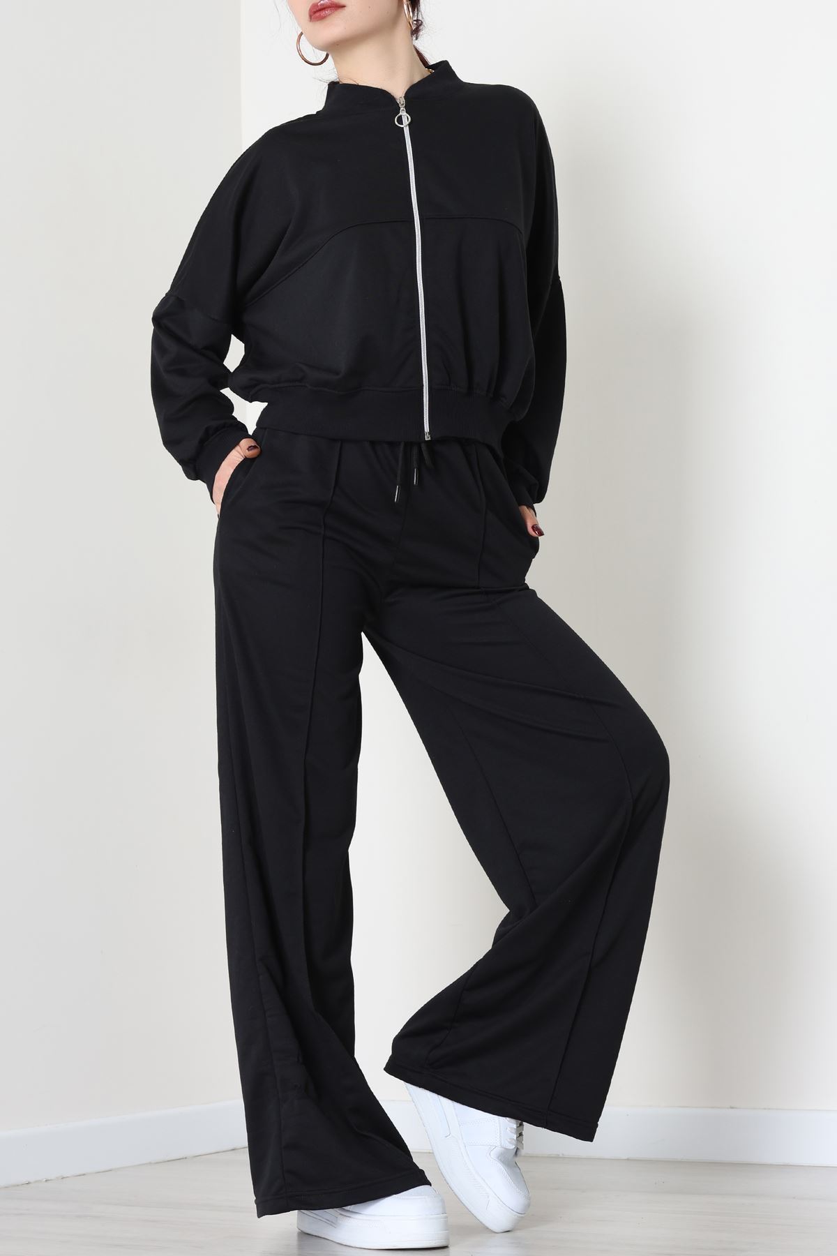 2 İplik Eşofman Takımı Siyah - 55022.1857.