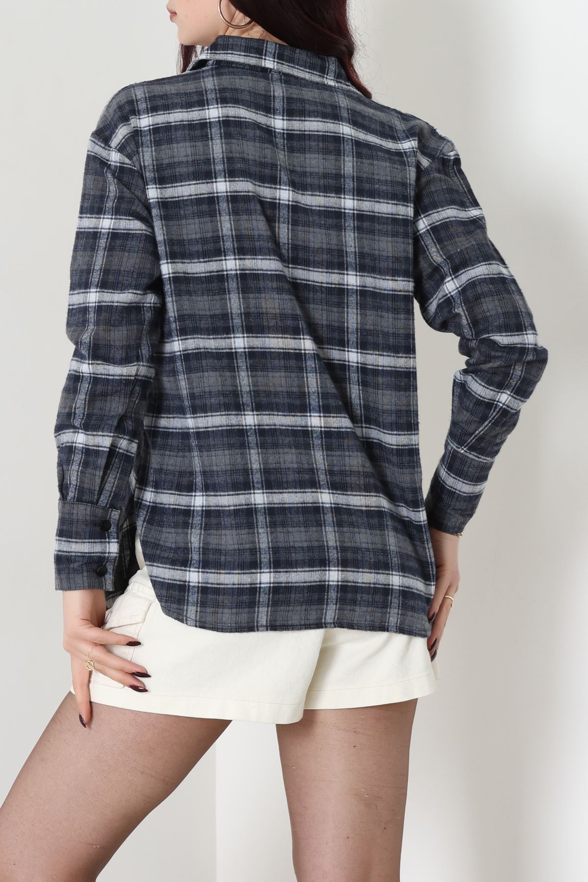 Ekose Gömlek Lacivert - 4139.1247.