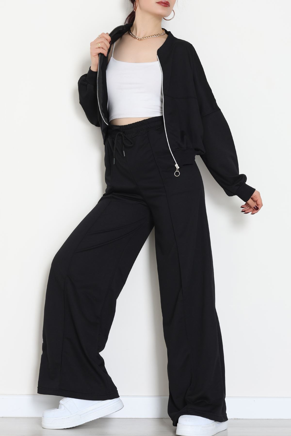 2 İplik Eşofman Takımı Siyah - 55022.1857.