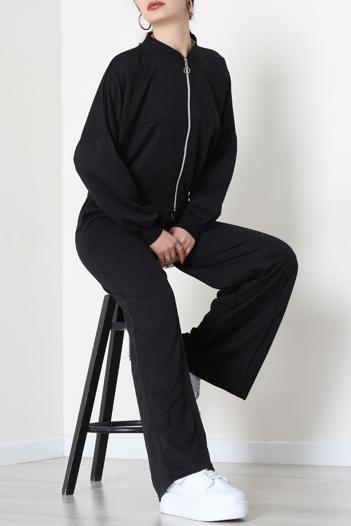 2 İplik Eşofman Takımı Siyah - 55022.1857.