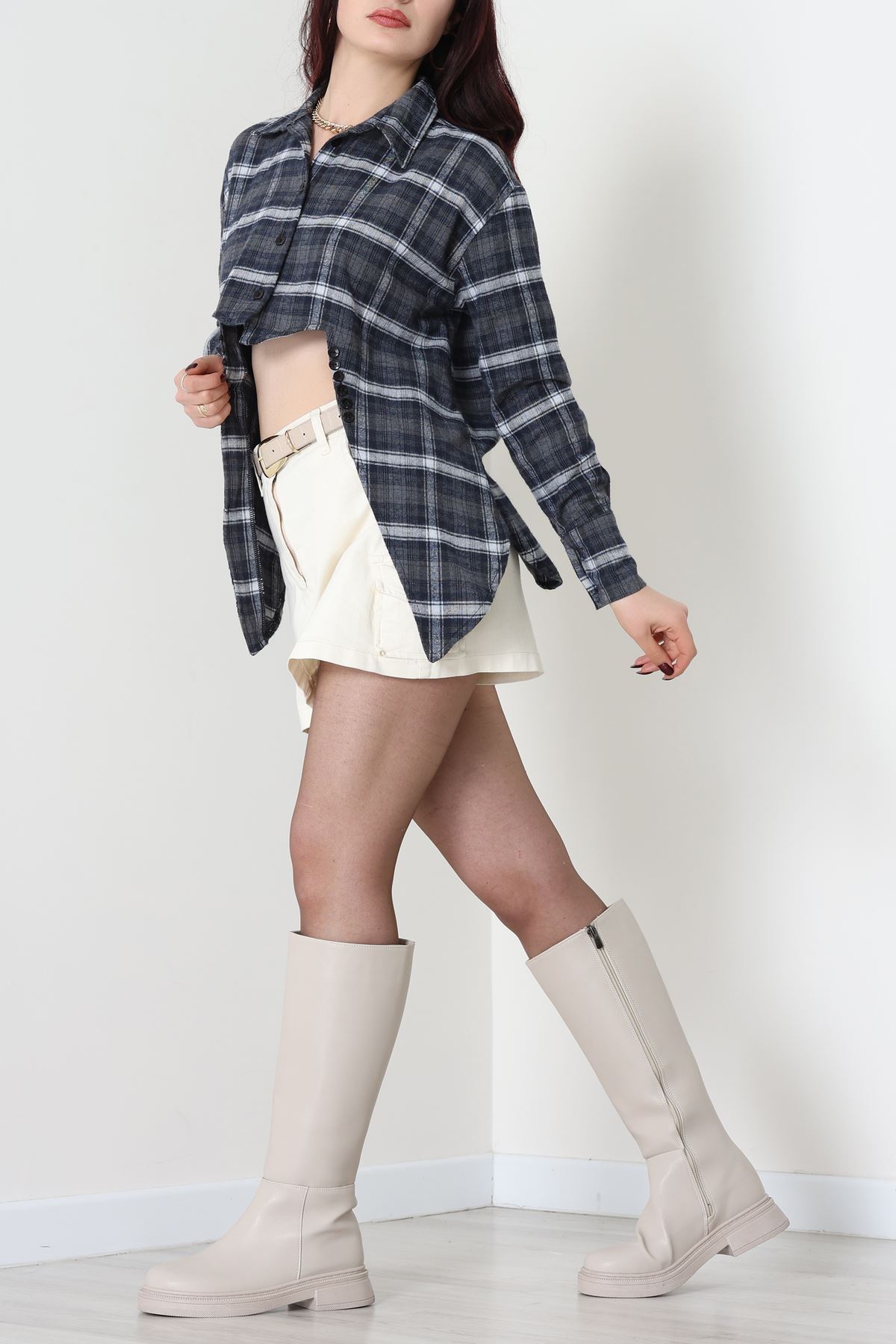 Ekose Gömlek Lacivert - 4139.1247.