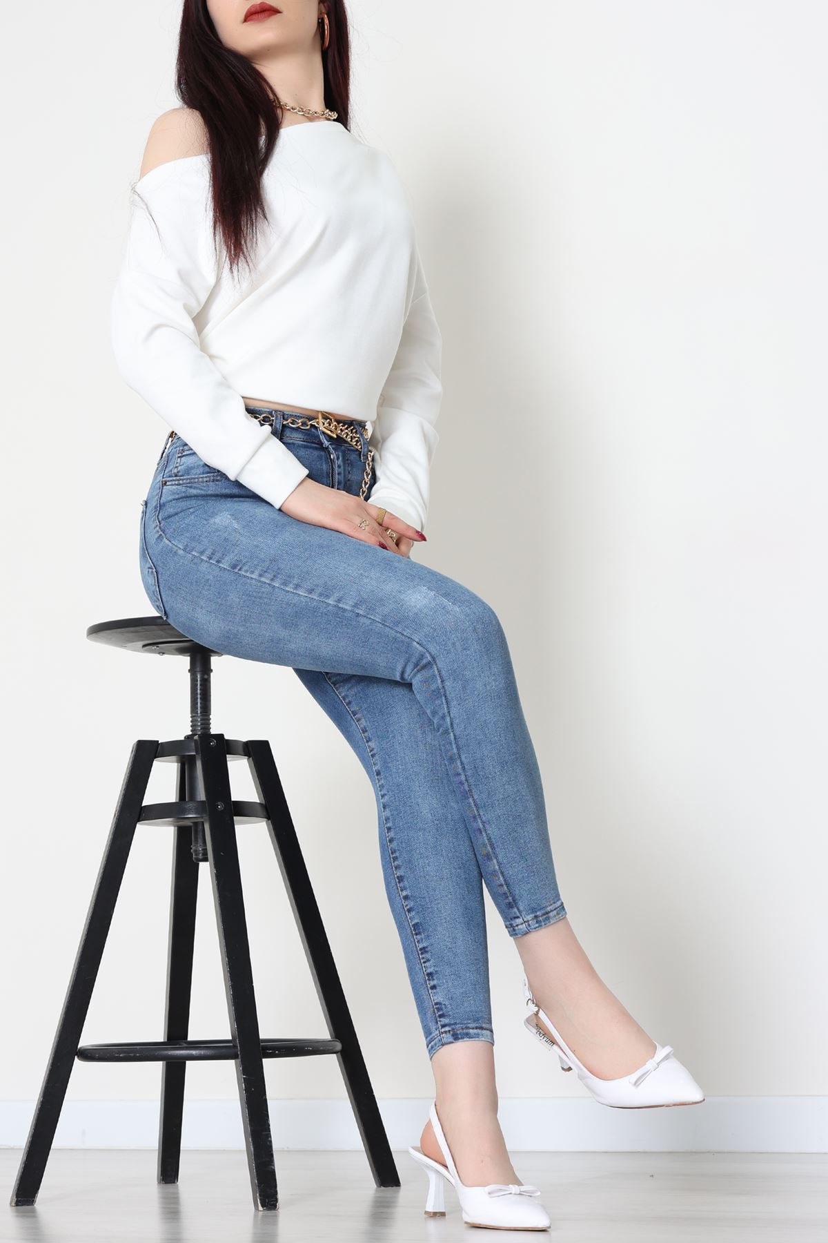 Dar Paça Kot Pantolon Koyumavi - 42901.2128.