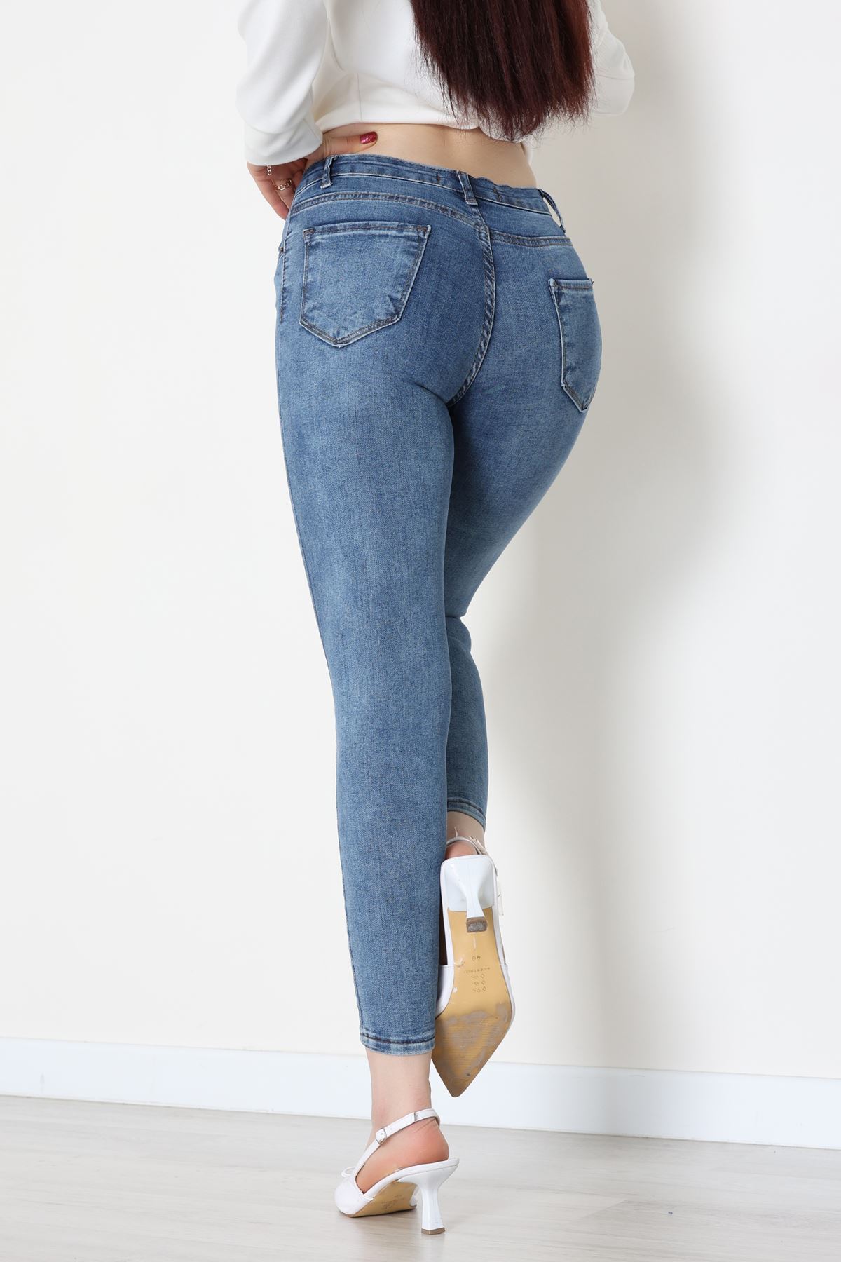 Dar Paça Kot Pantolon Koyumavi - 42901.2128.