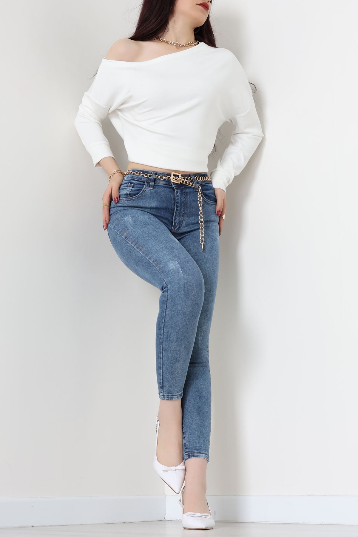 Dar Paça Kot Pantolon Koyumavi - 42901.2128.