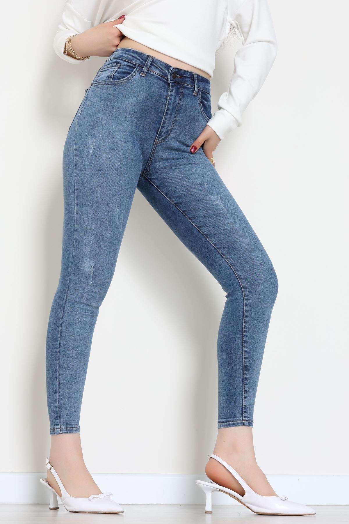 Dar Paça Kot Pantolon Koyumavi - 42901.2128.