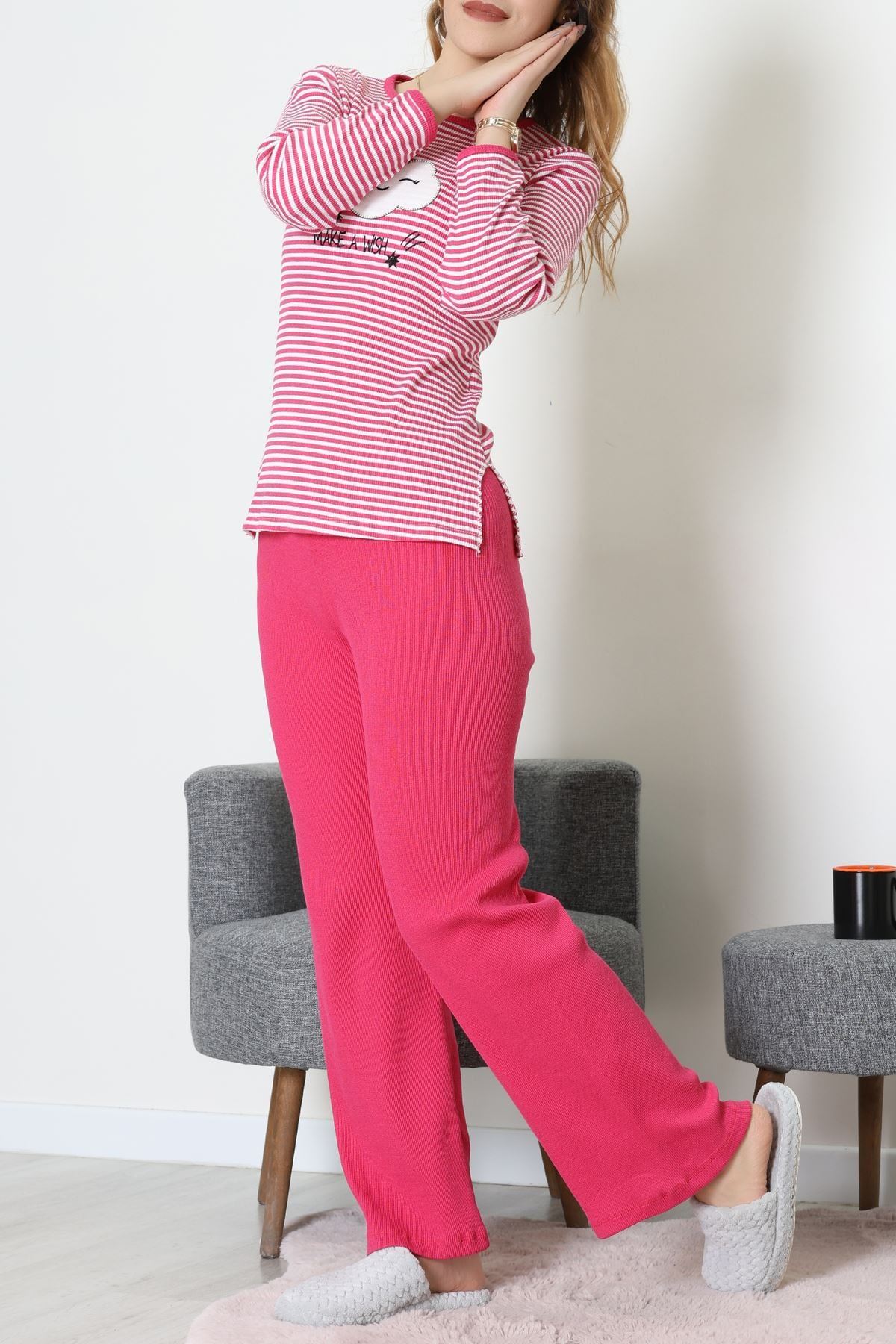 Kaşkorse Pijama Takımı Pembe - 52141.1567.