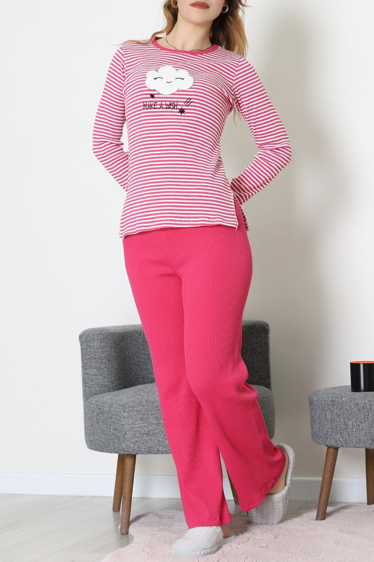 Kaşkorse Pijama Takımı Pembe - 52141.1567.