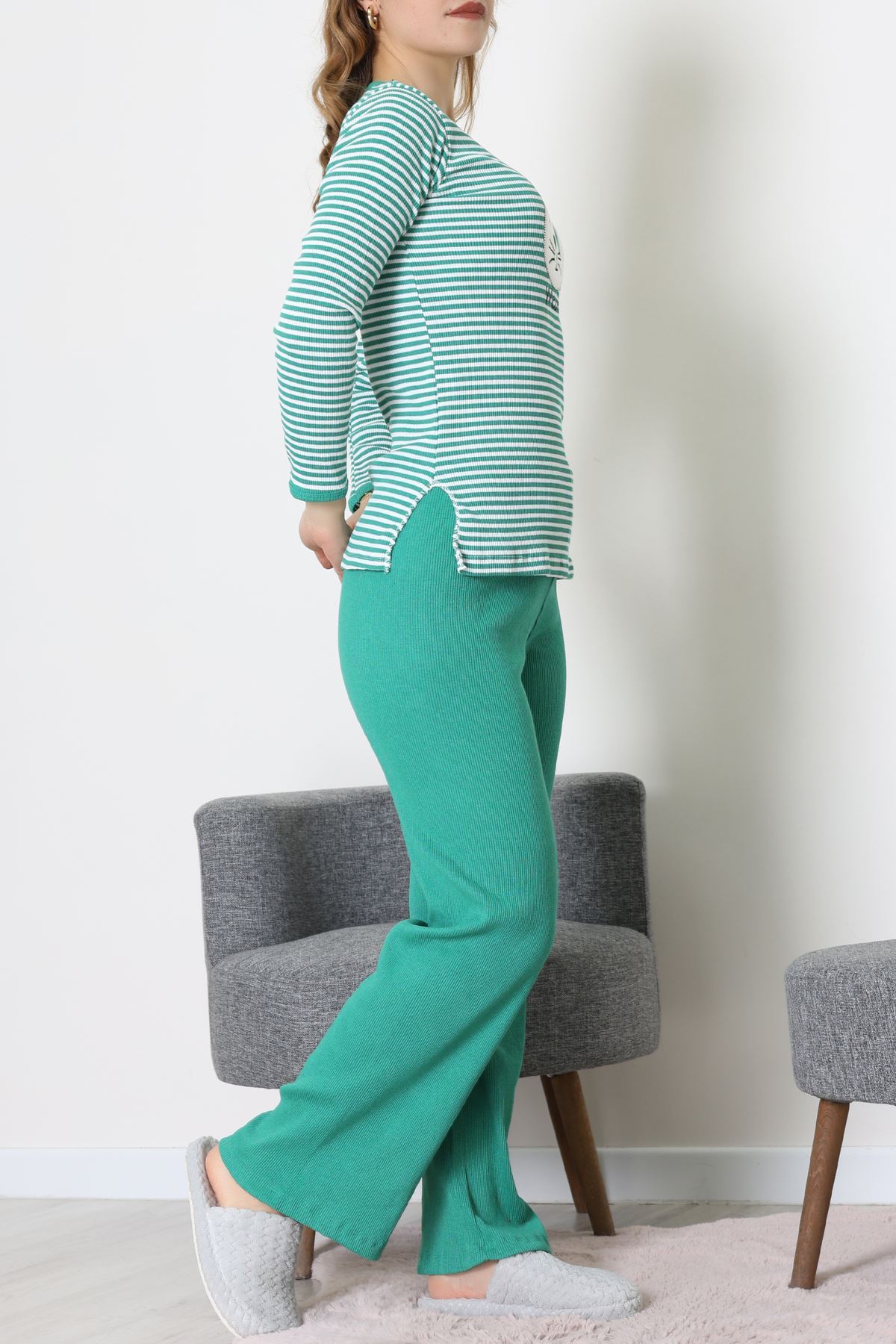 Kaşkorse Pijama Takımı Yeşil - 52141.1567.