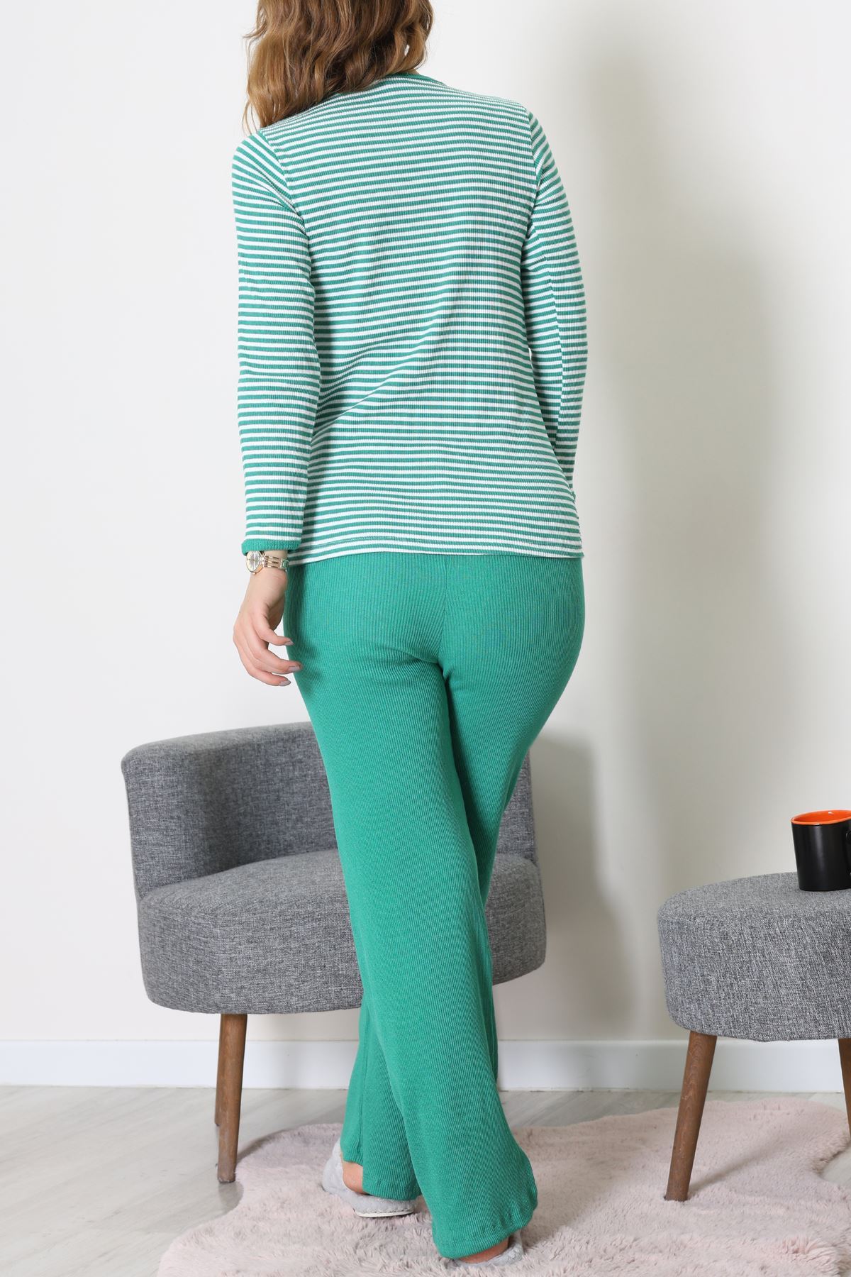 Kaşkorse Pijama Takımı Yeşil - 52141.1567.