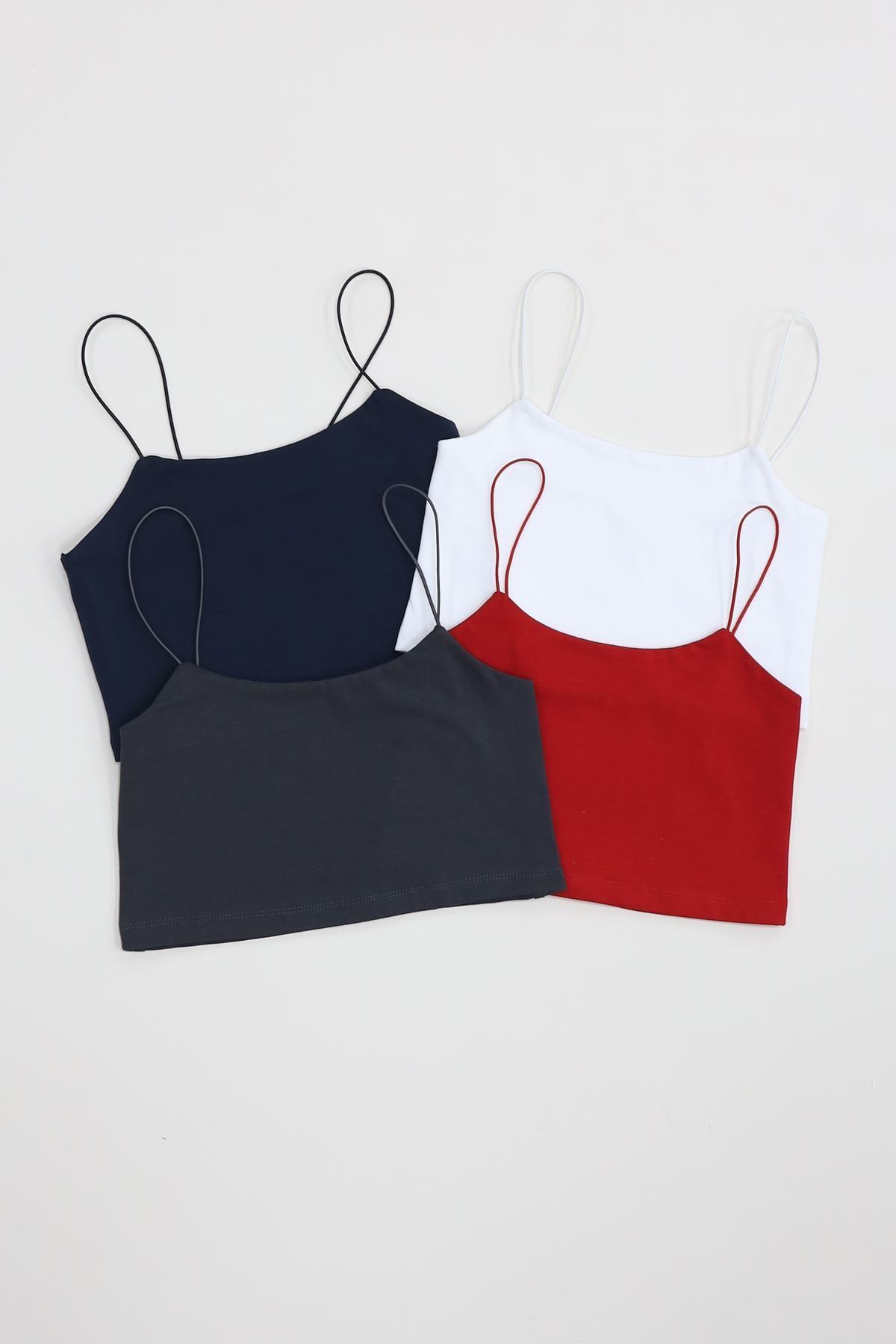 İp Askılı Crop Büstiyer Atlet Beyaz - 20544.200.