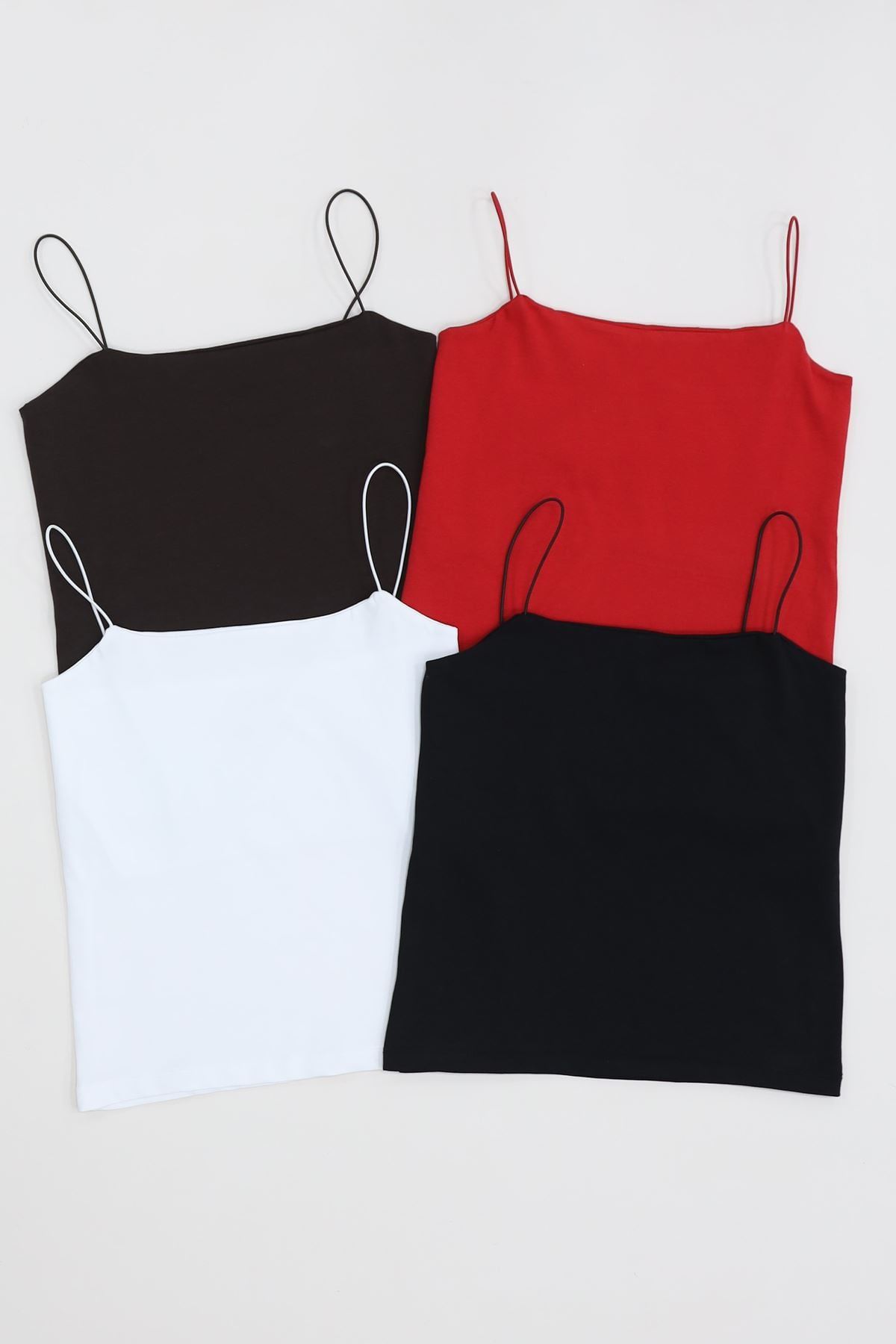 İp Askılı Kısa Crop Atlet Beyaz - 21563.200.