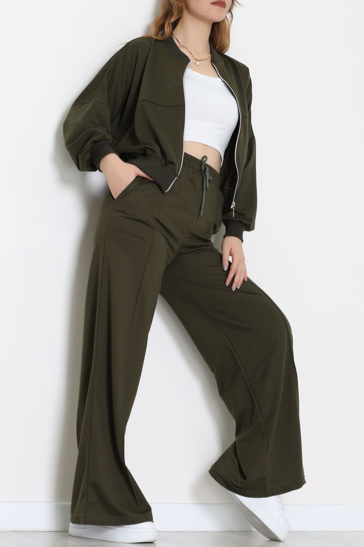 2 İplik Eşofman Takımı Haki - 55022.1857.