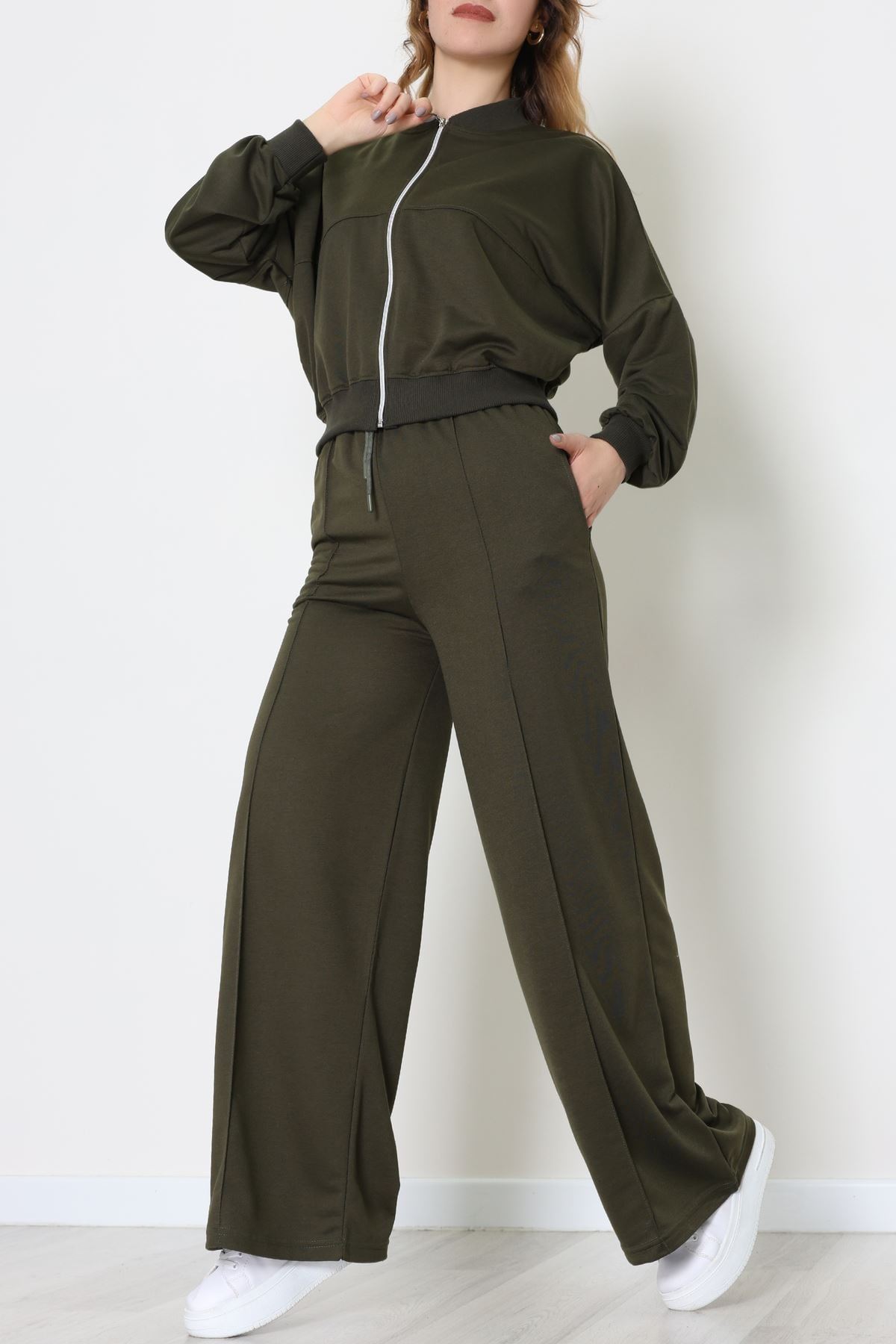 2 İplik Eşofman Takımı Haki - 55022.1857.