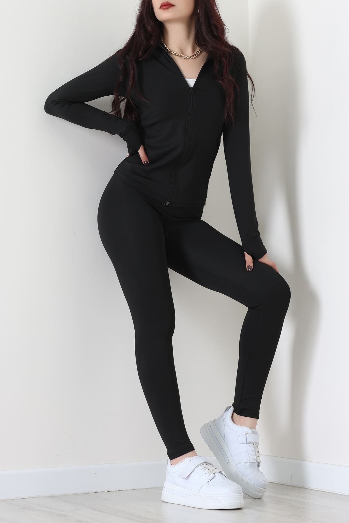 Fermuarlı Dalgıç Takım Siyah - 52197.053.