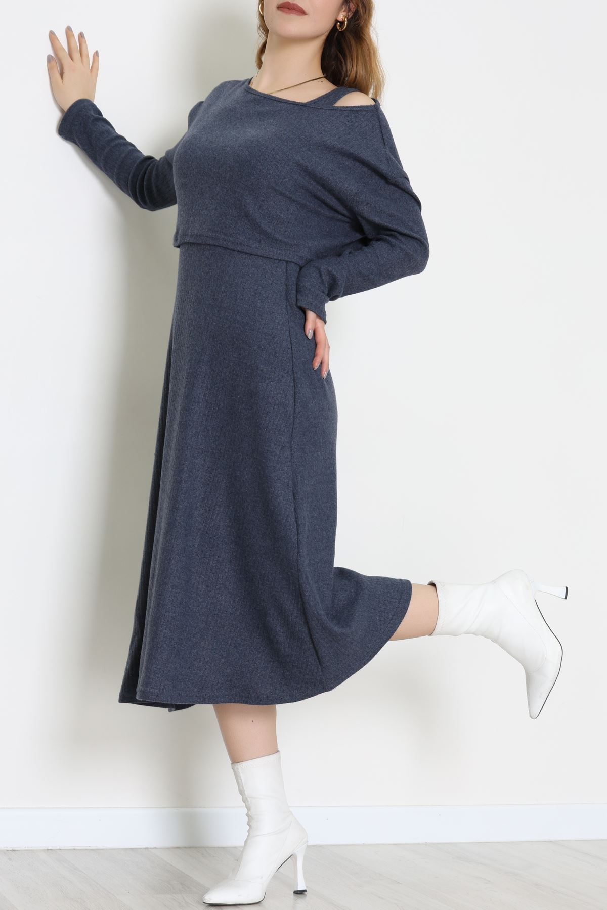 Raporlu Ribana Etekli Takım Lacivert - 55015.1567.