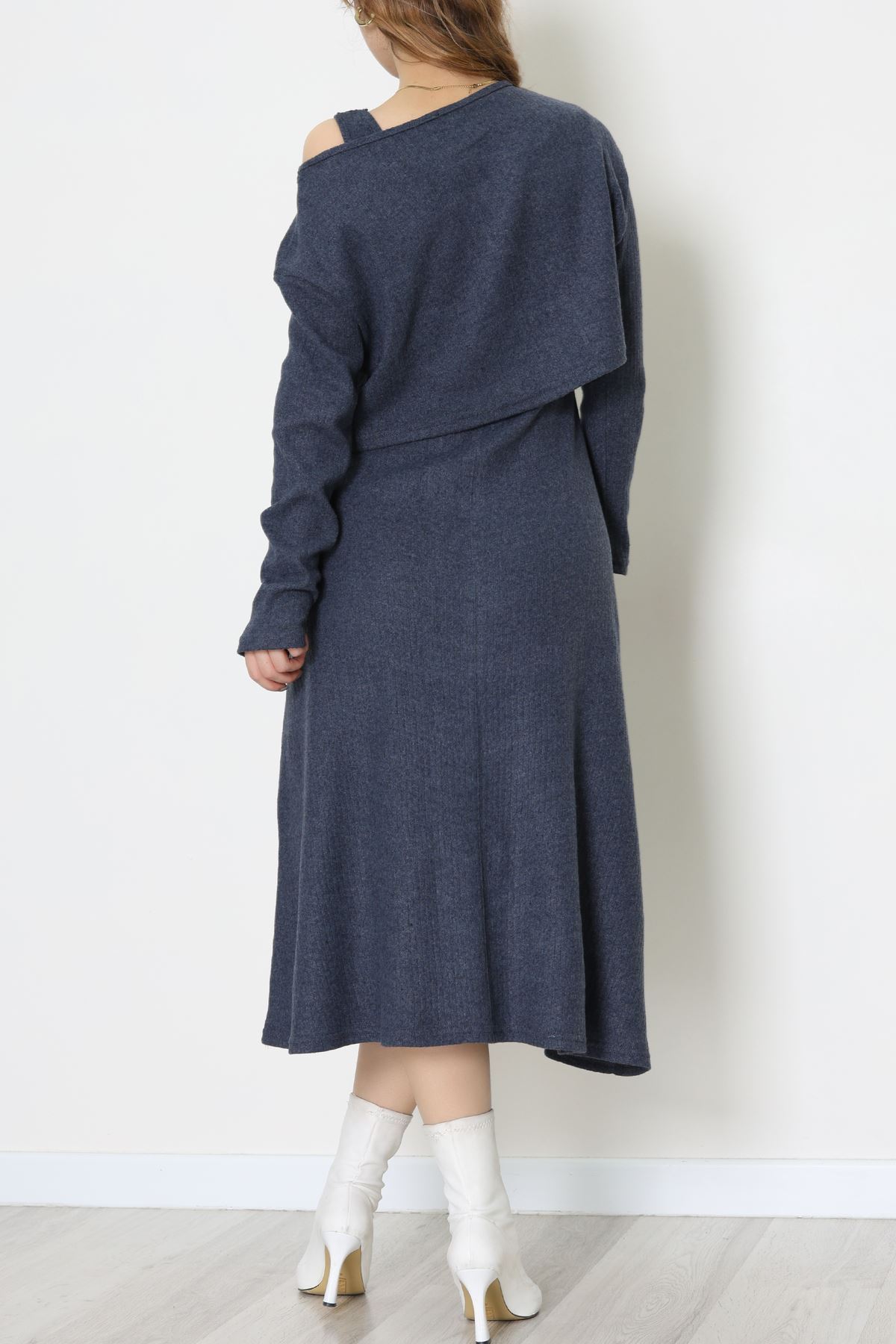 Raporlu Ribana Etekli Takım Lacivert - 55015.1567.