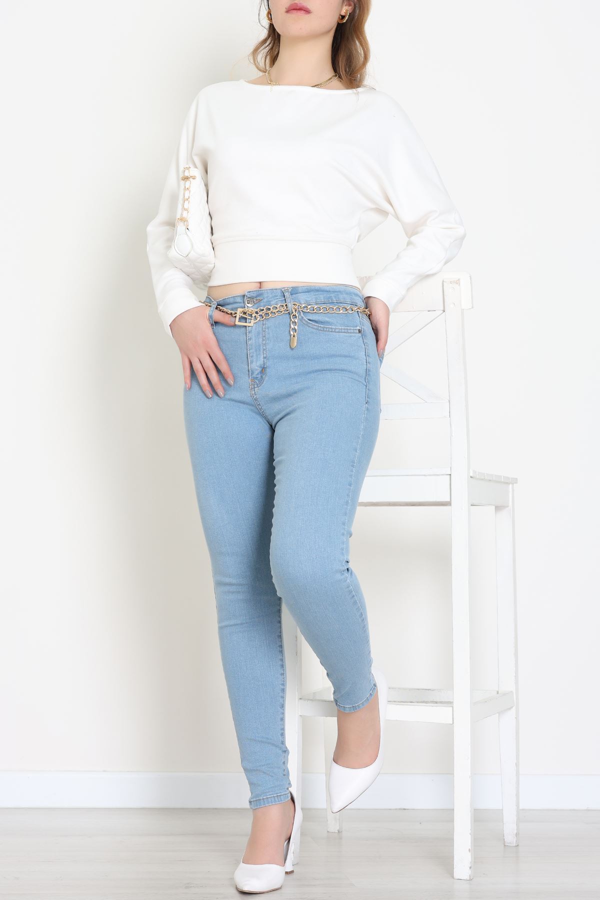 Dar Paça Kot Pantolon Açıkmavi1 - 42901.2128.