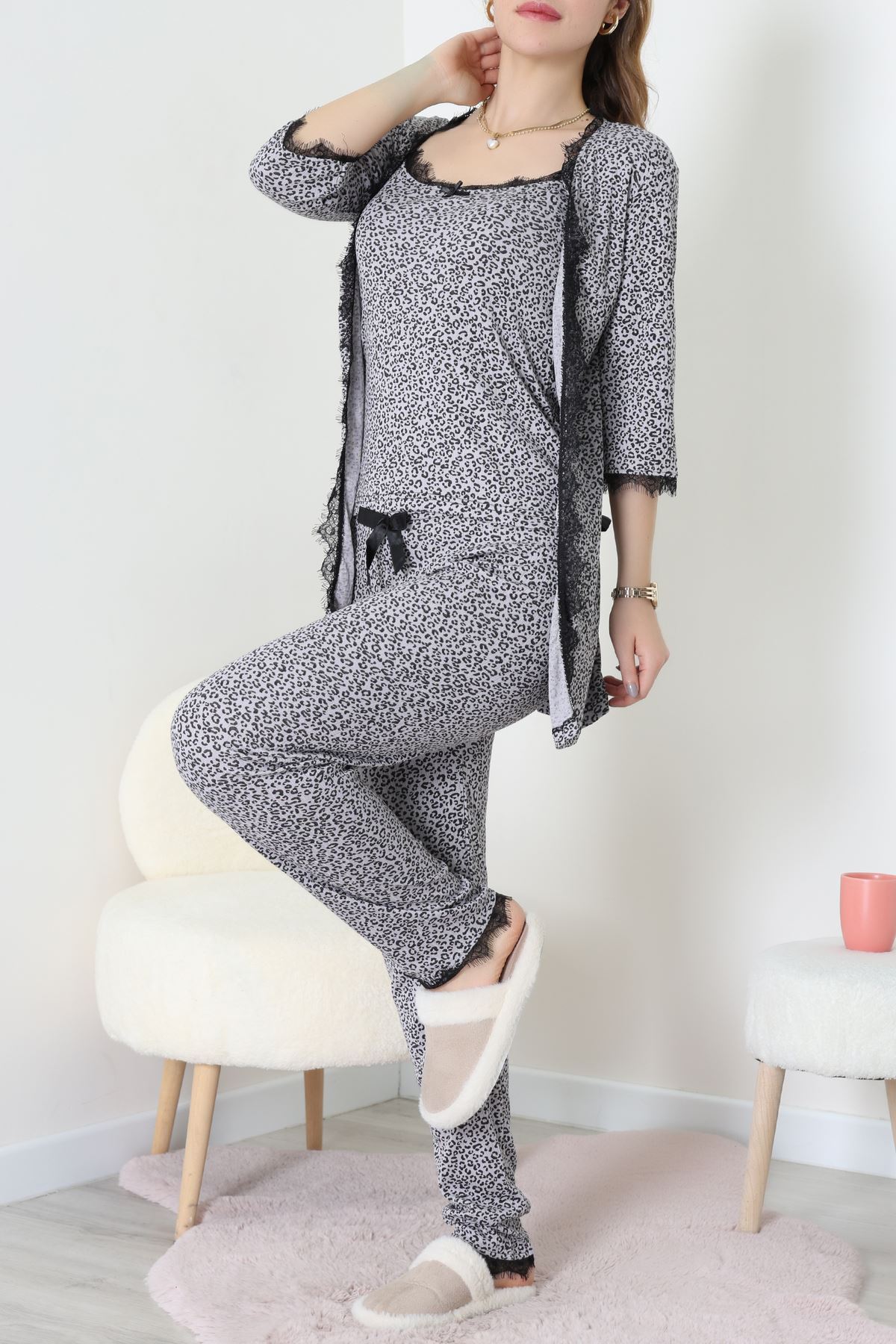 3'Lü Pijama Seti Fümeleopar - 52170.2123.