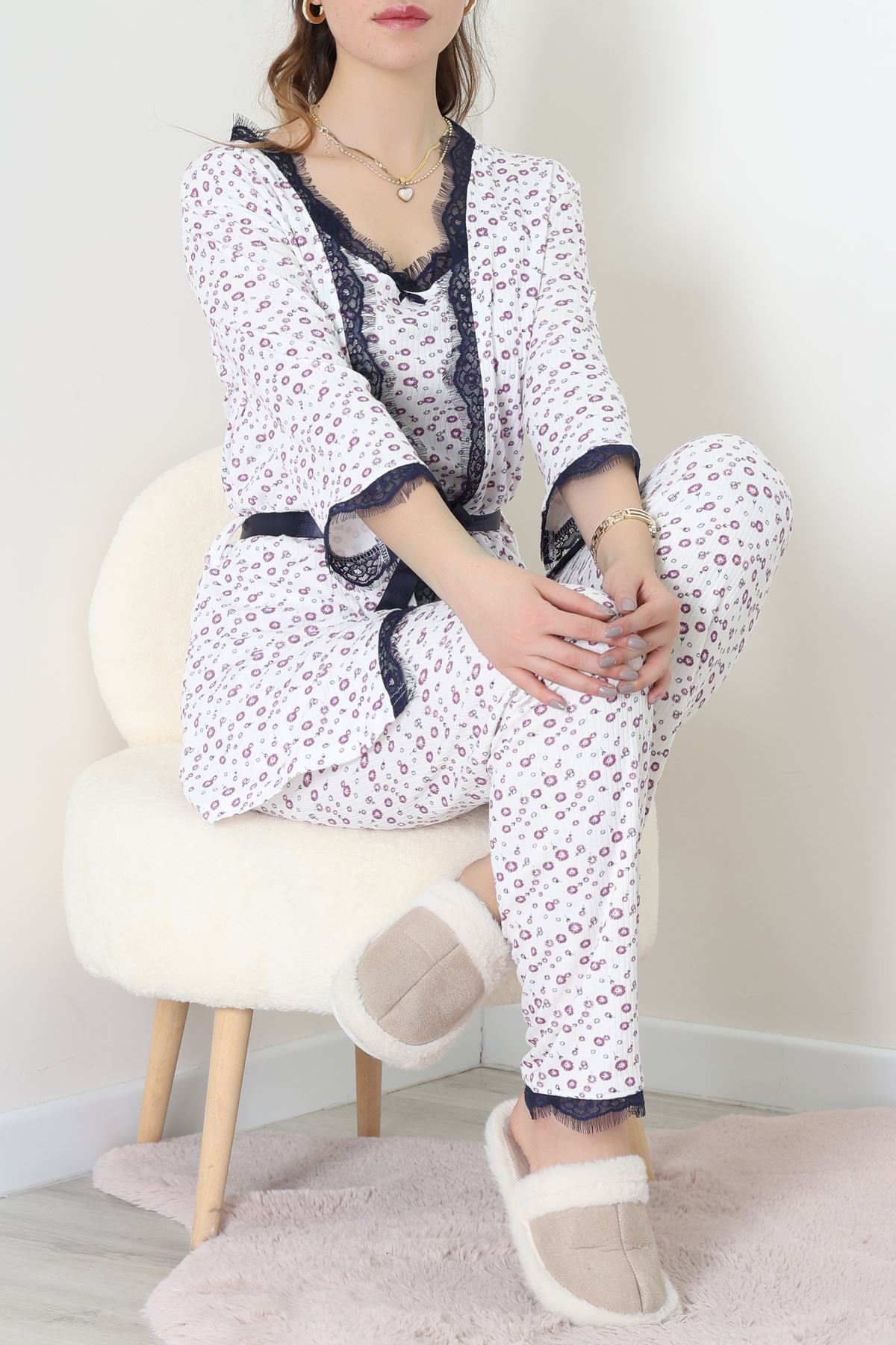 3'Lü Pijama Seti Beyazmor - 52170.2123.