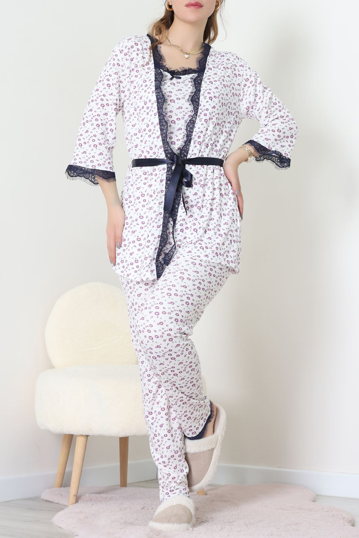 3'Lü Pijama Seti Beyazmor - 52170.2123.