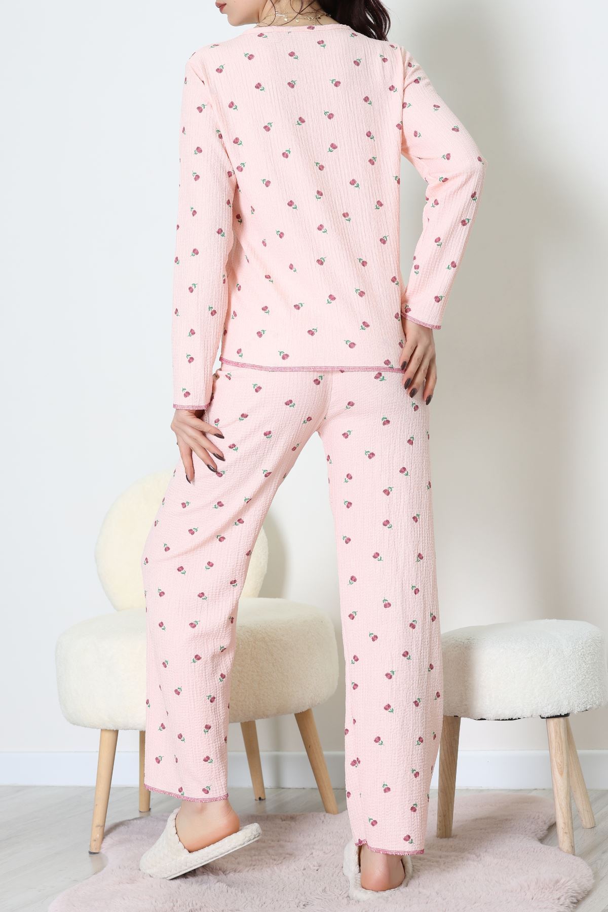 Bürümcük Pijama Takımı Pudra - 123.1287.