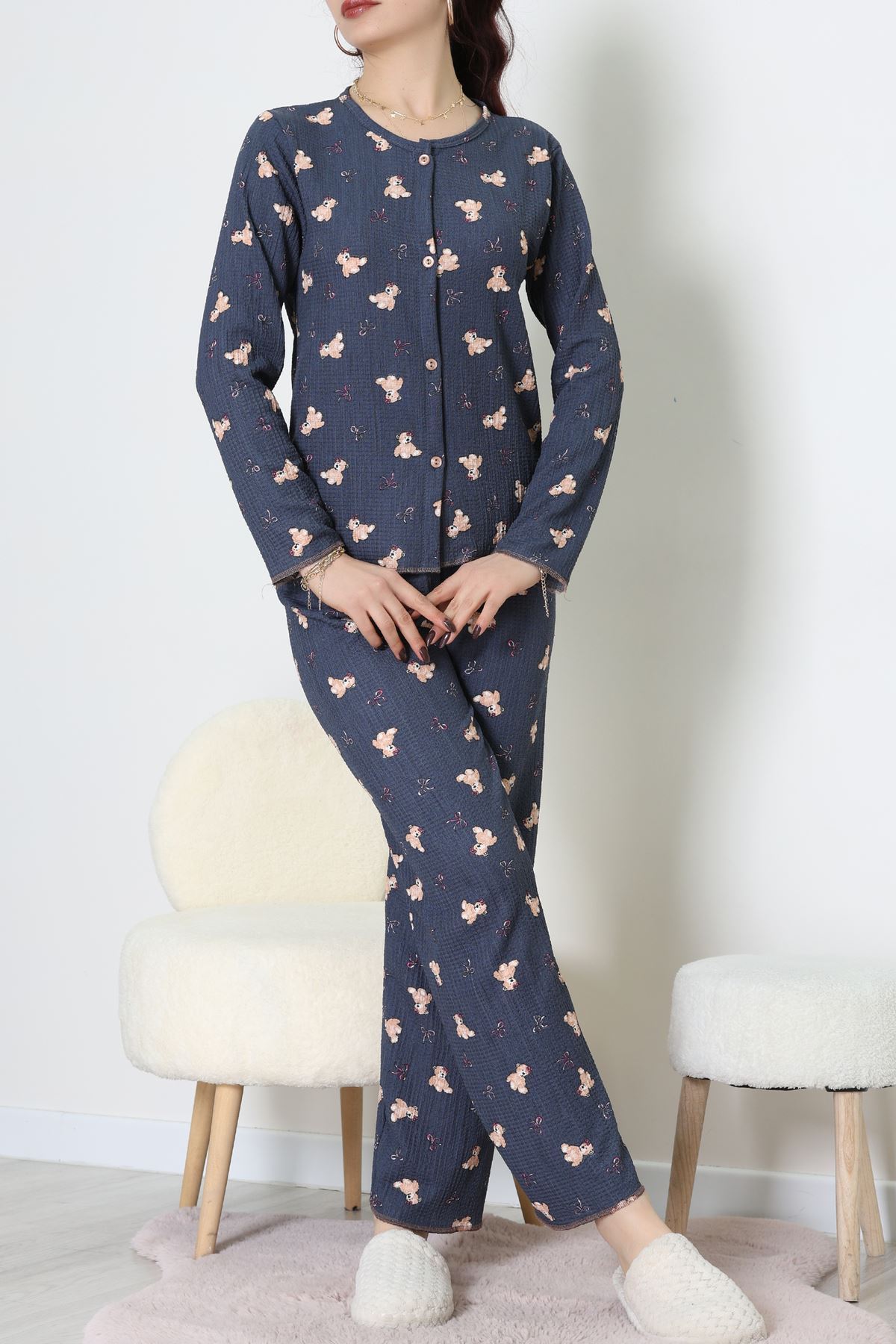 Bürümcük Pijama Takımı Lacivert - 123.1287.
