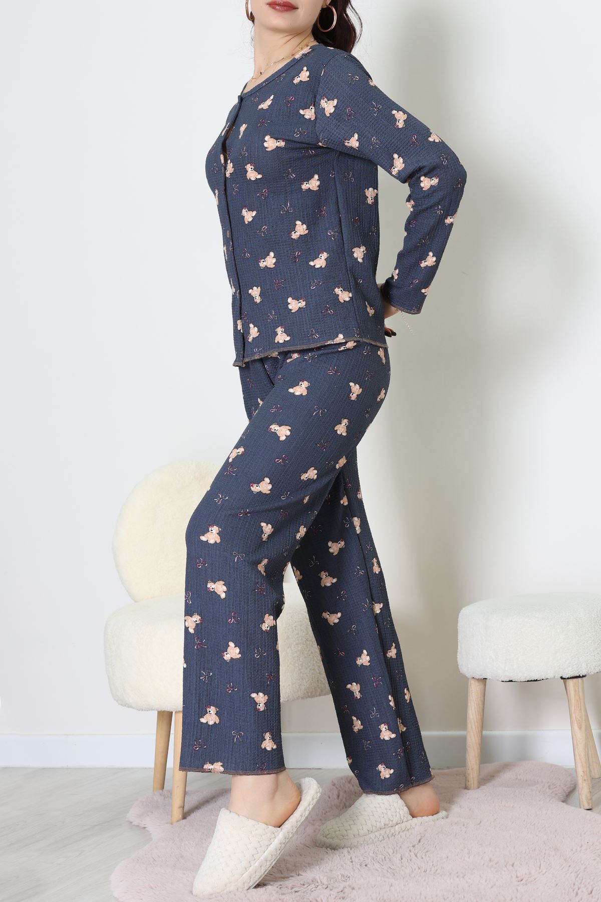 Bürümcük Pijama Takımı Lacivert - 123.1287.