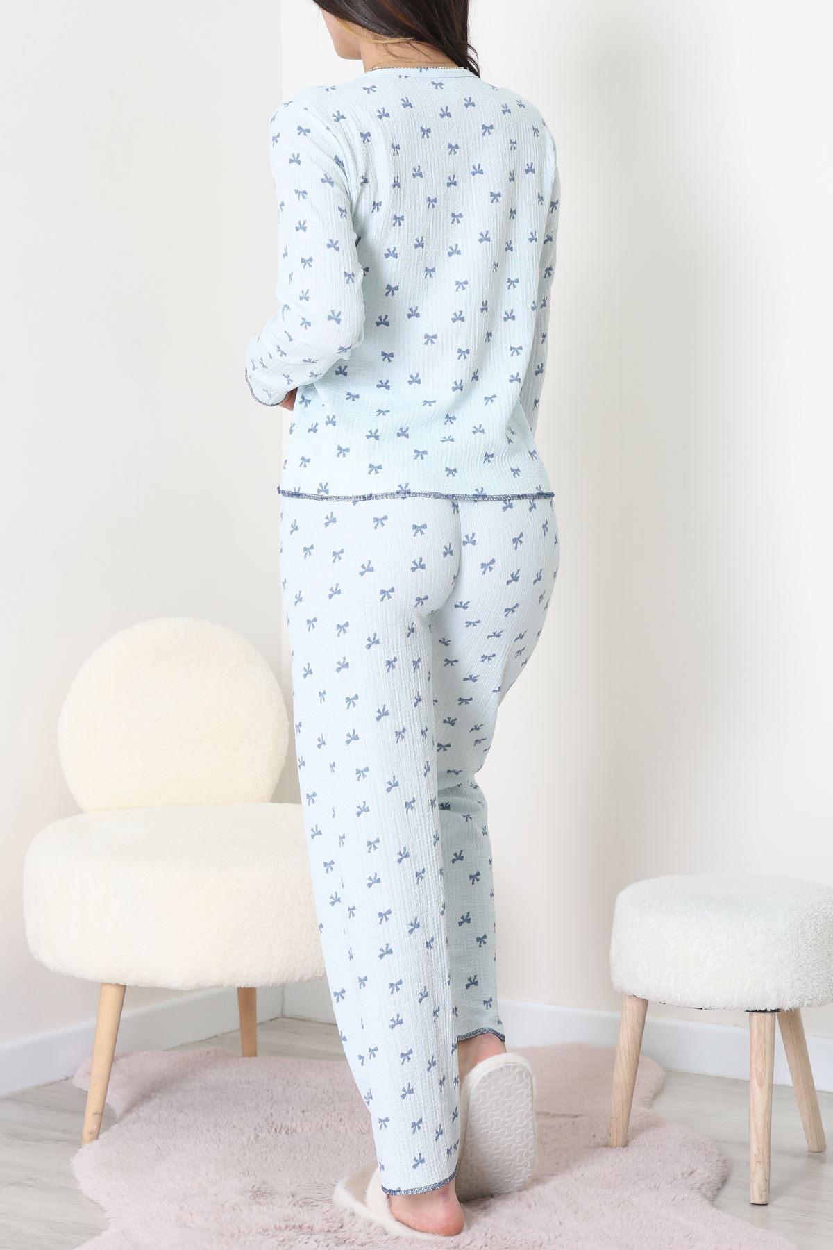 Bürümcük Pijama Takımı Mavifiyonk - 123.1287.