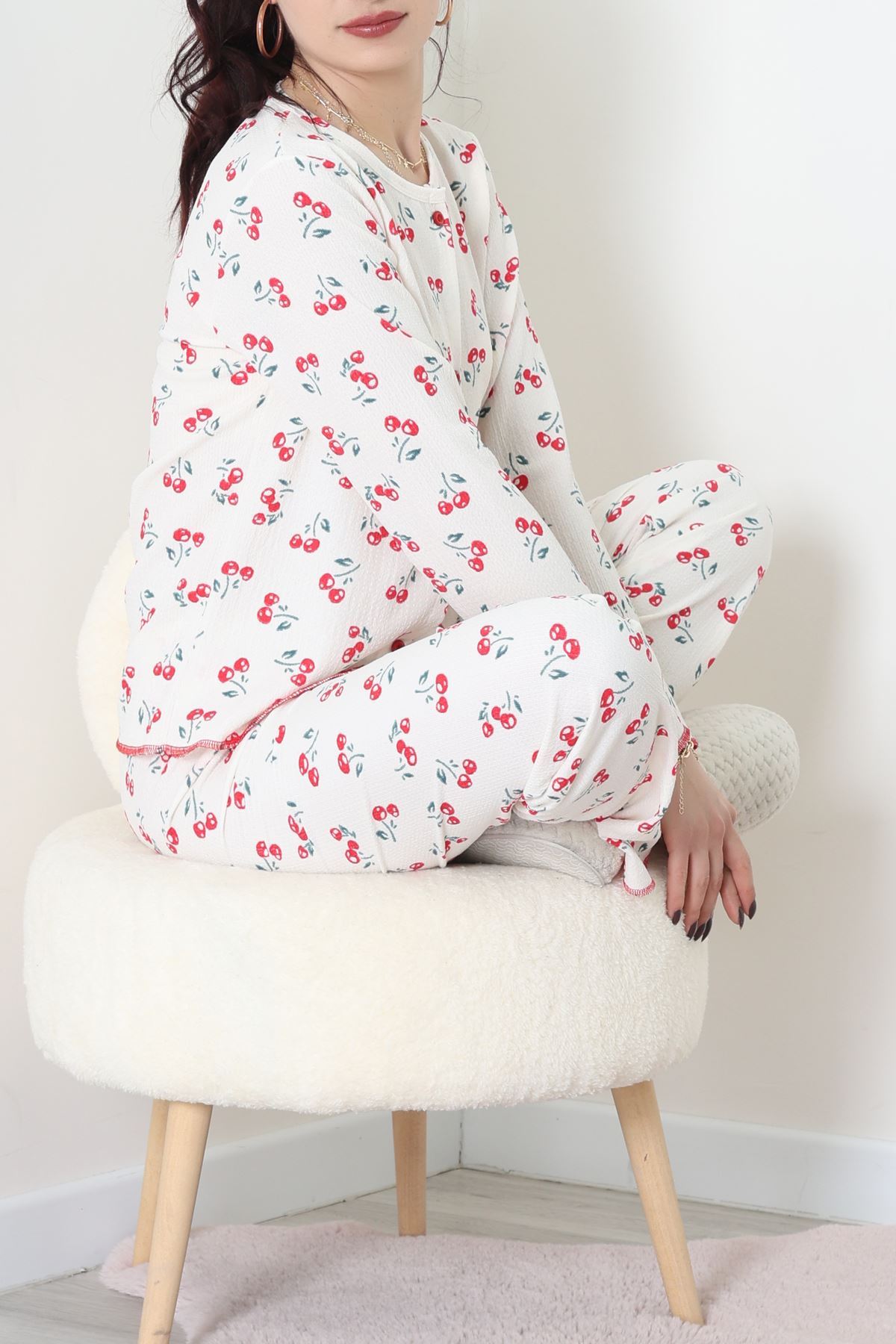 Bürümcük Pijama Takımı Krem - 123.1287.