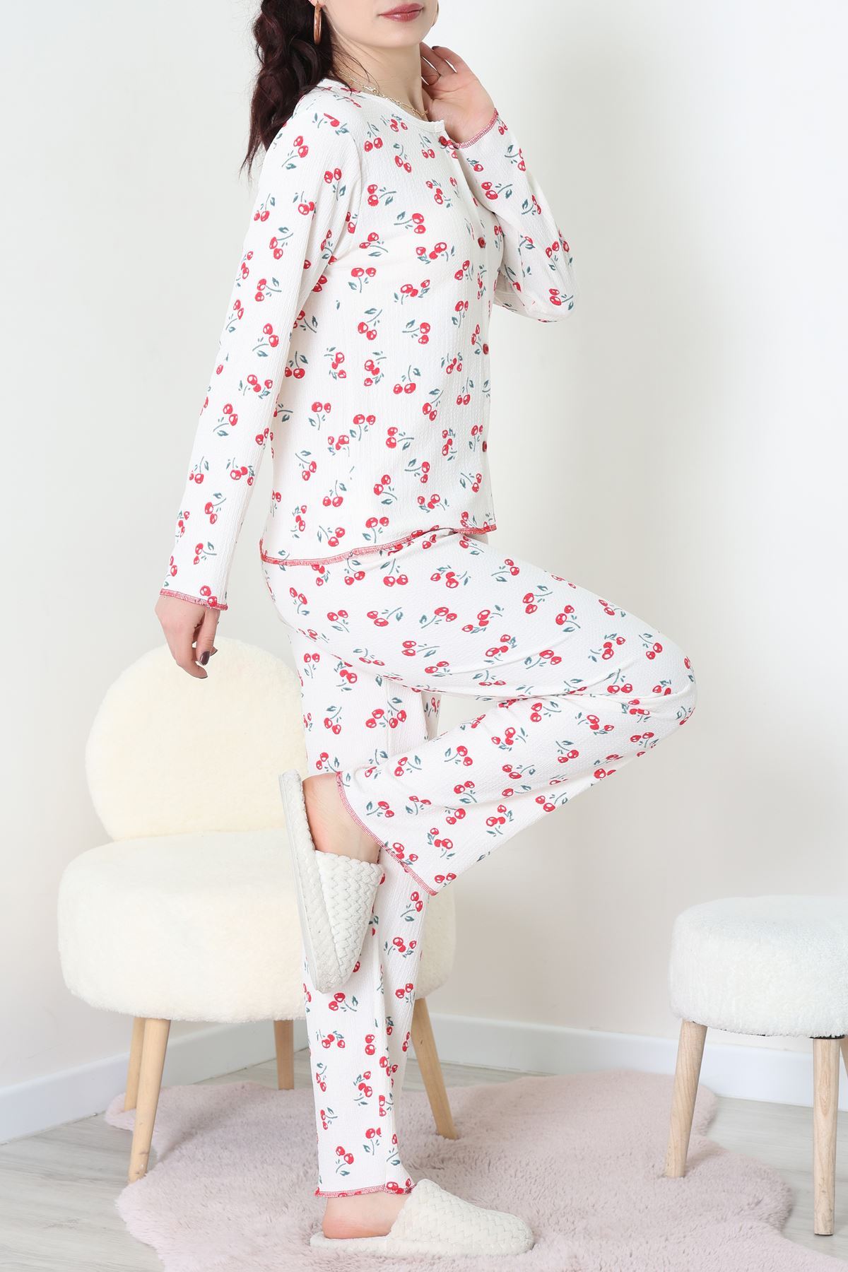 Bürümcük Pijama Takımı Krem - 123.1287.