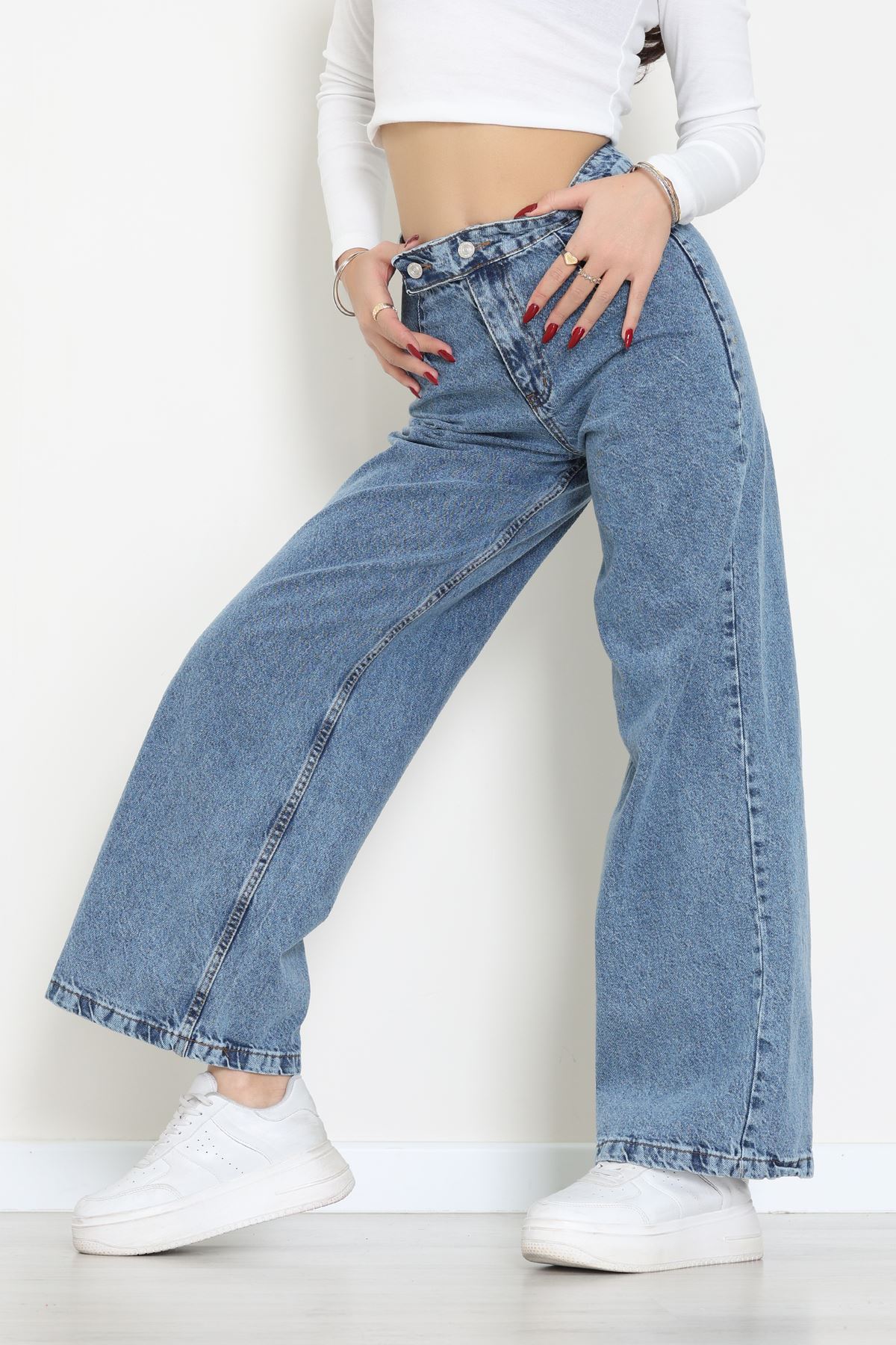 Cepsiz Pensli Palazzo Kot Pantolon Karyıkama - 31601.1184.