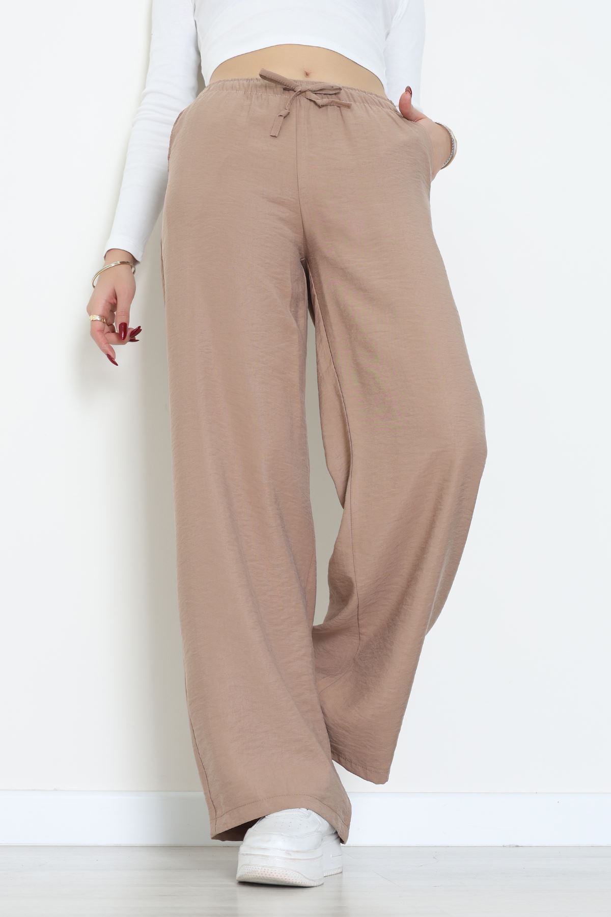 Soft Touch Dokuma Modal Pantolon Sütlükahve - 30810.1837.