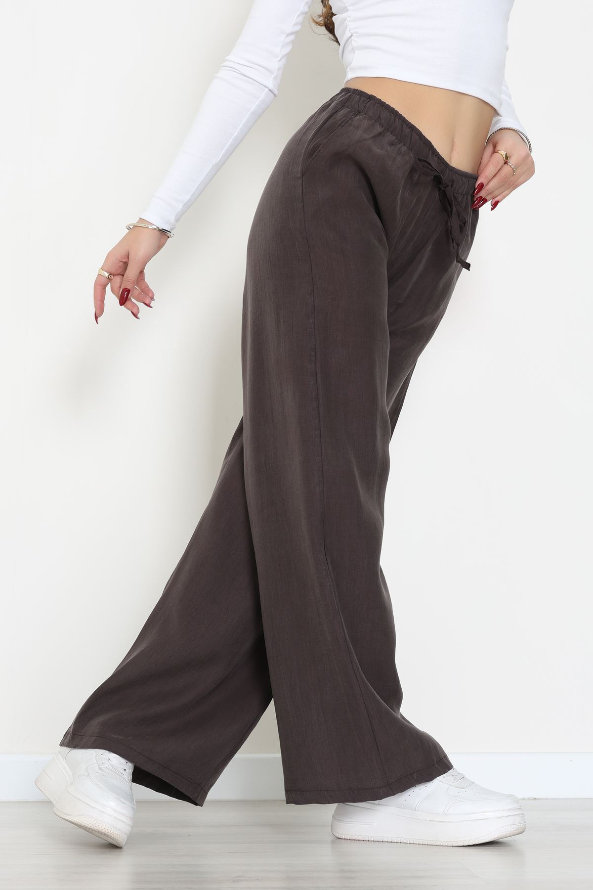 Soft Touch Dokuma Modal Pantolon Kahve - 30810.1837.