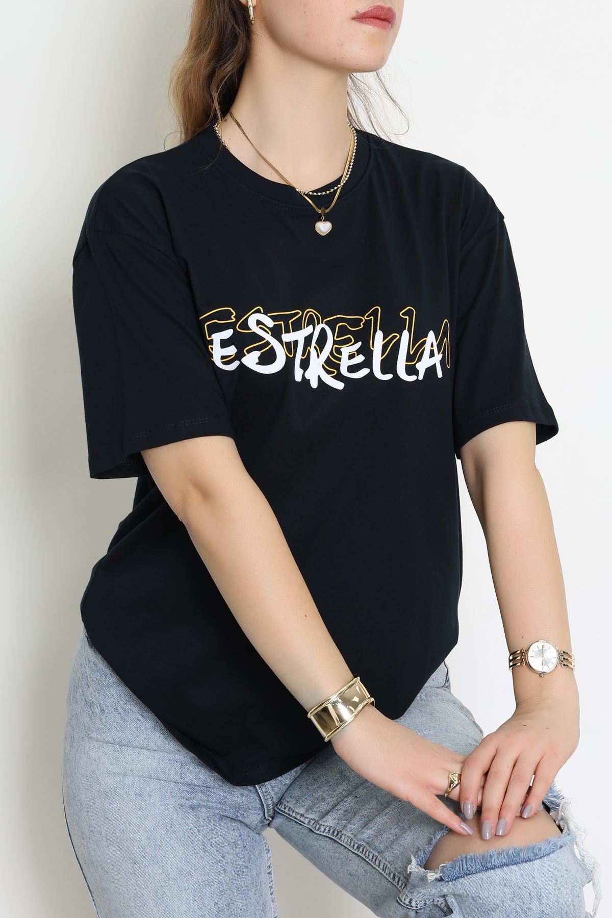 Kompakt Penye Unisex Tişört Lacisarı - 55064.1872.