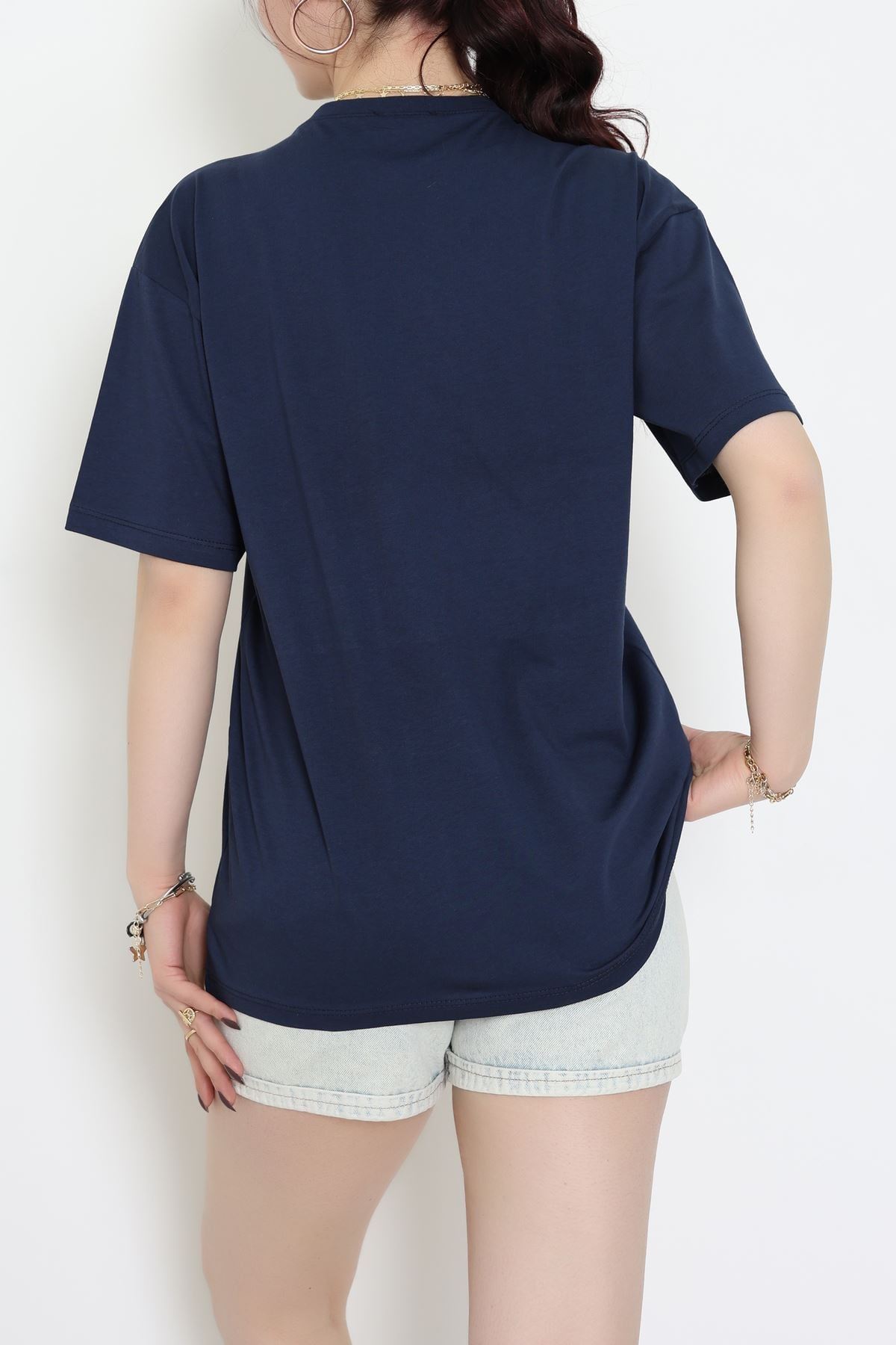 Baskılı Kompakt Penye Tişört Lacikırmızı - 55044.1872.