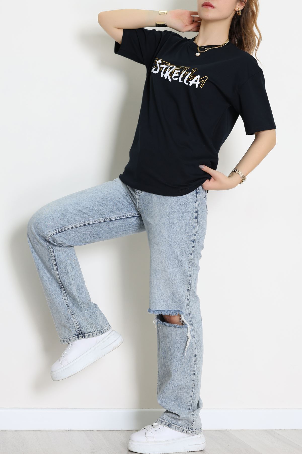 Kompakt Penye Unisex Tişört Lacisarı - 55064.1872.