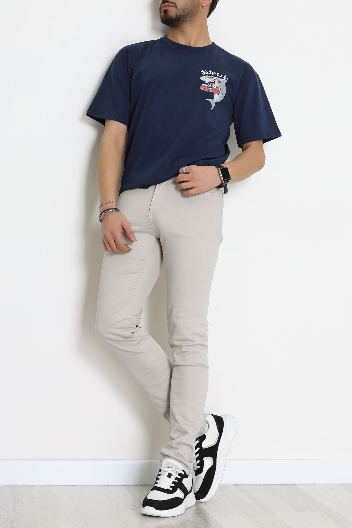 Kompakt Penye Unisex Tişört Lacigri - 55064.1872.