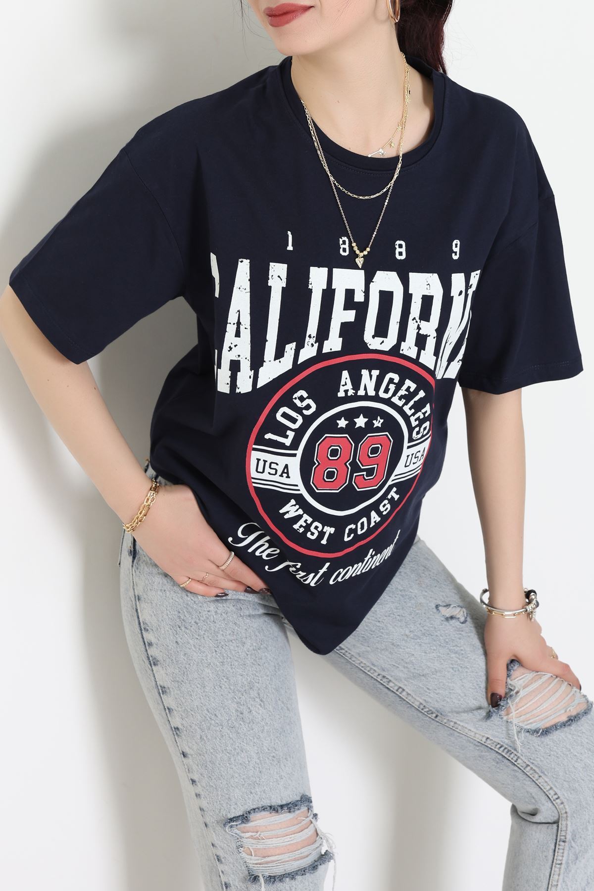 Kompakt Penye Unisex Tişört Lacikırmızı - 55064.1872.