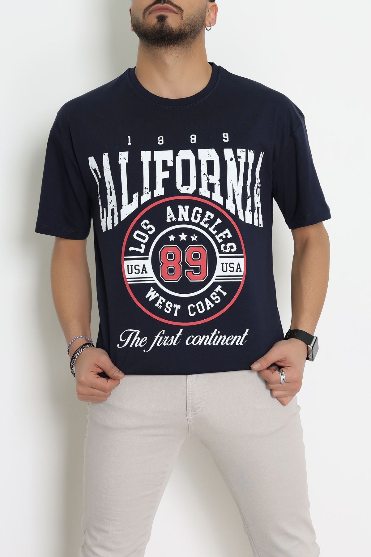 Kompakt Penye Unisex Tişört Lacikırmızı - 55064.1872.