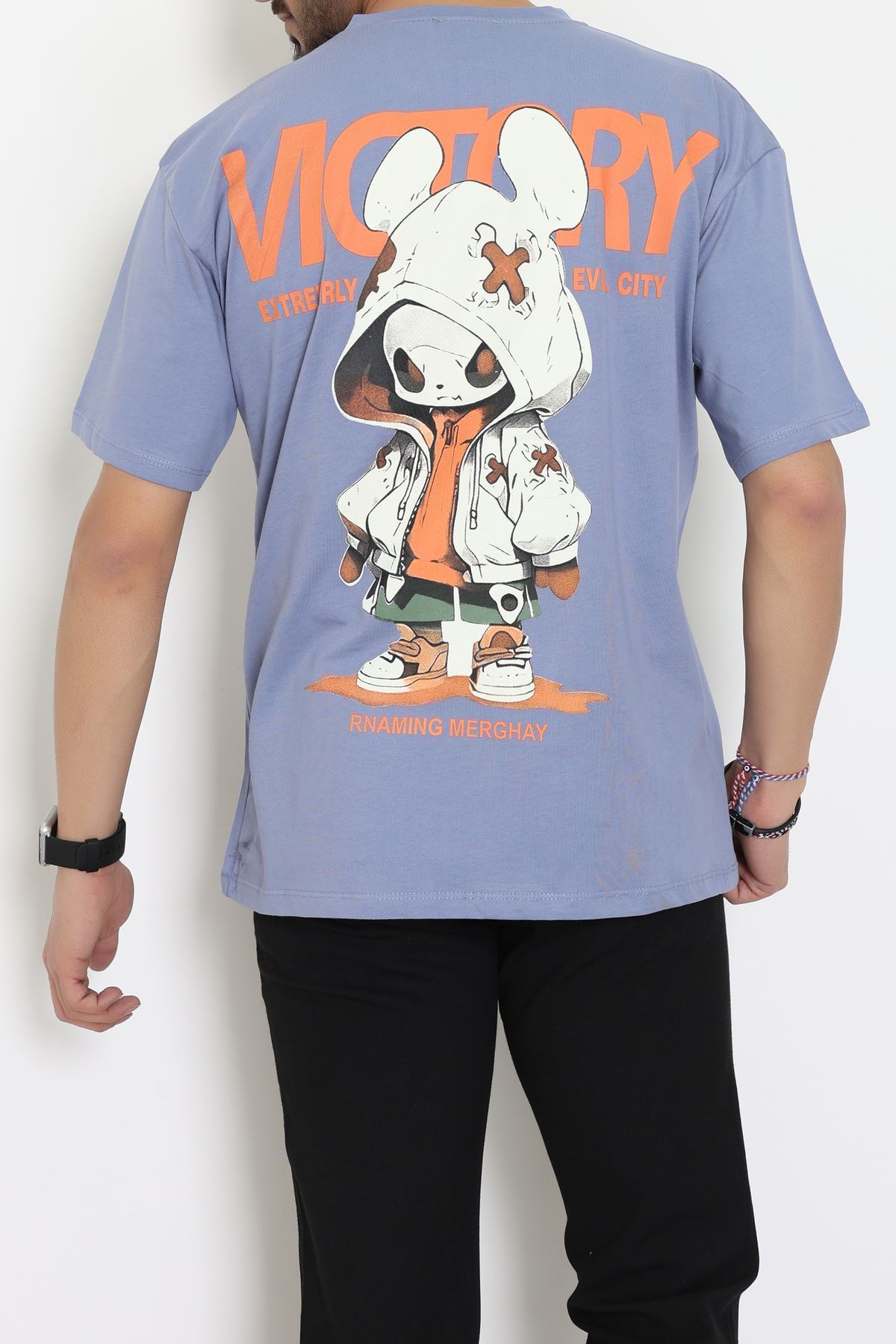 Kompakt Penye Unisex Tişört Boyalıgri - 55064.1872.