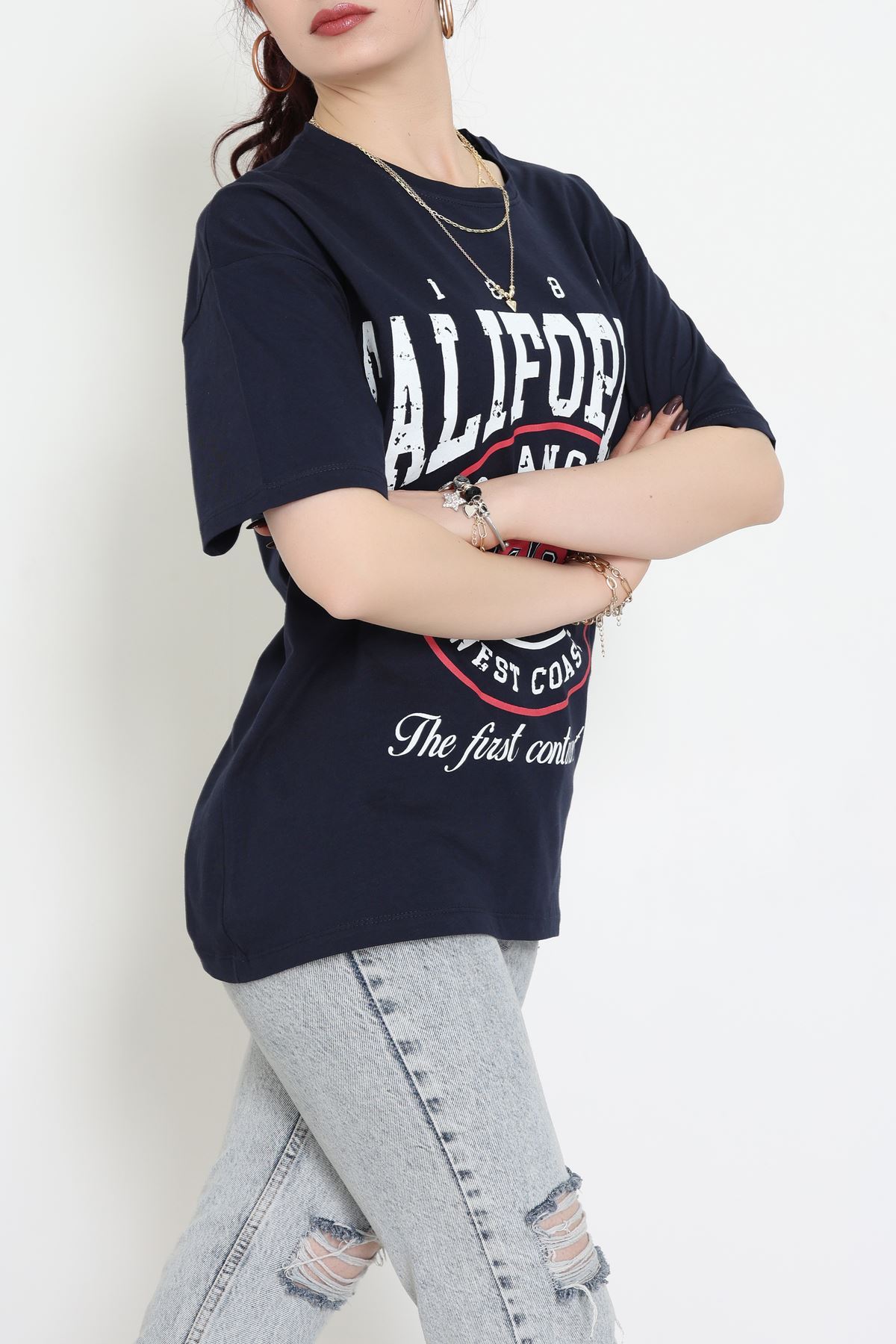 Kompakt Penye Unisex Tişört Lacikırmızı - 55064.1872.