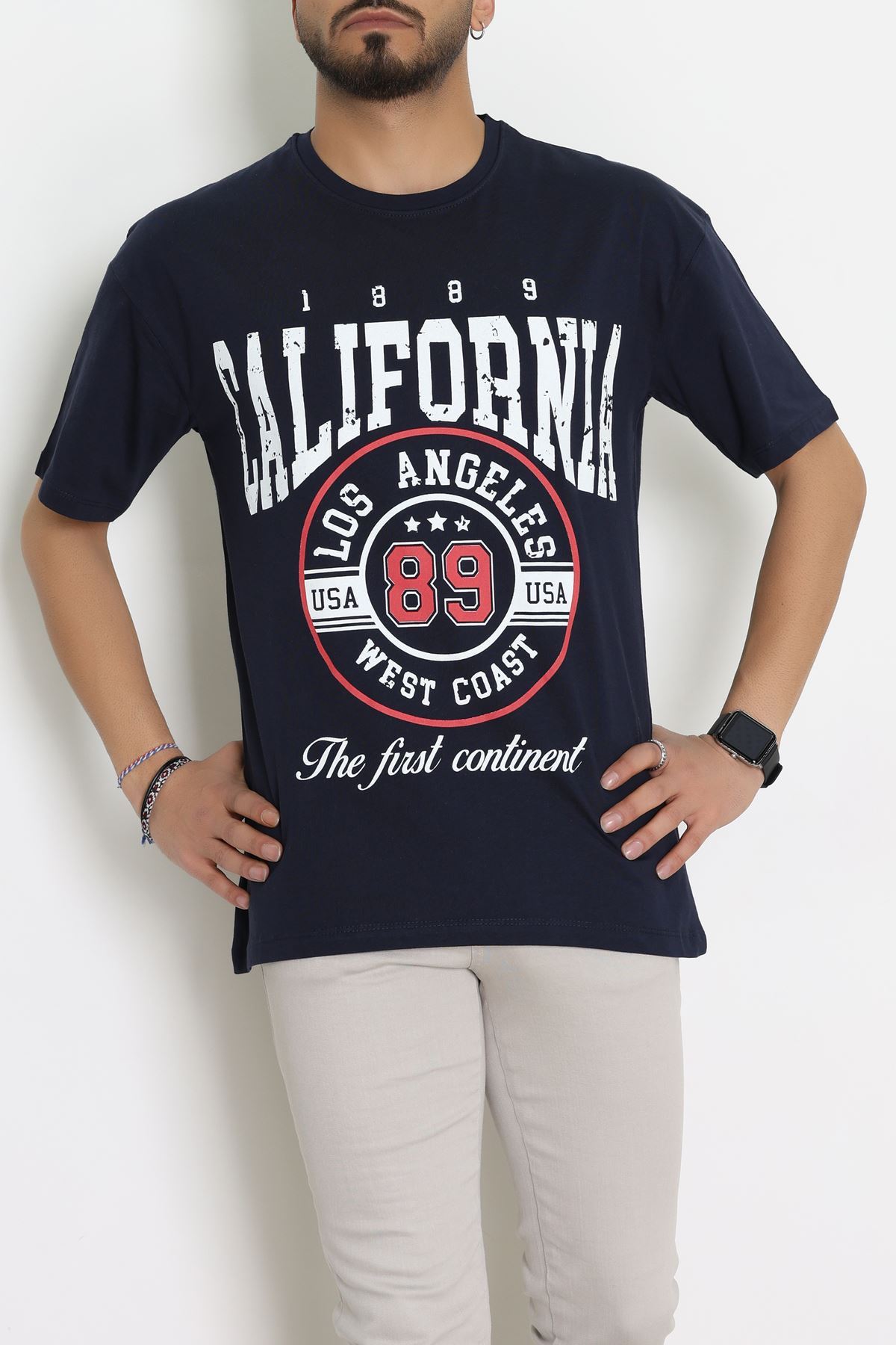 Kompakt Penye Unisex Tişört Lacikırmızı - 55064.1872.