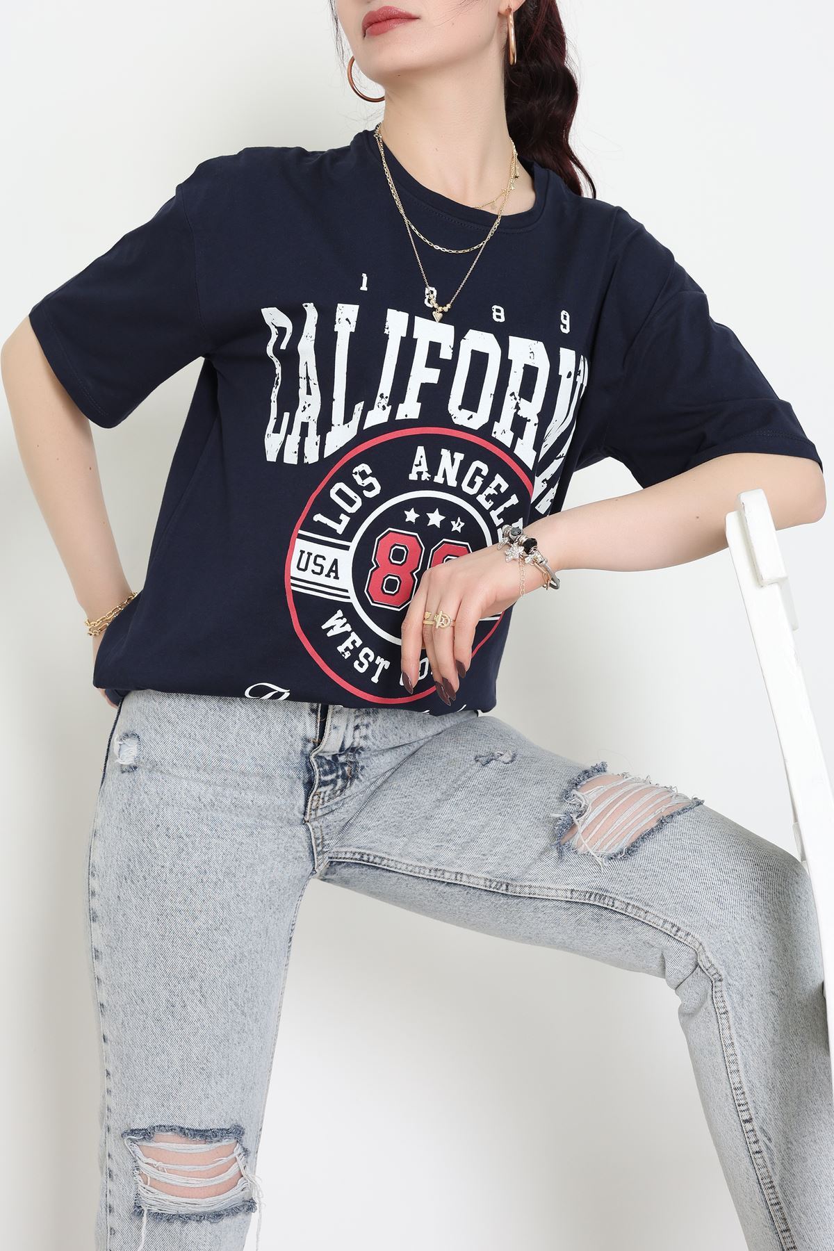 Kompakt Penye Unisex Tişört Lacikırmızı - 55064.1872.