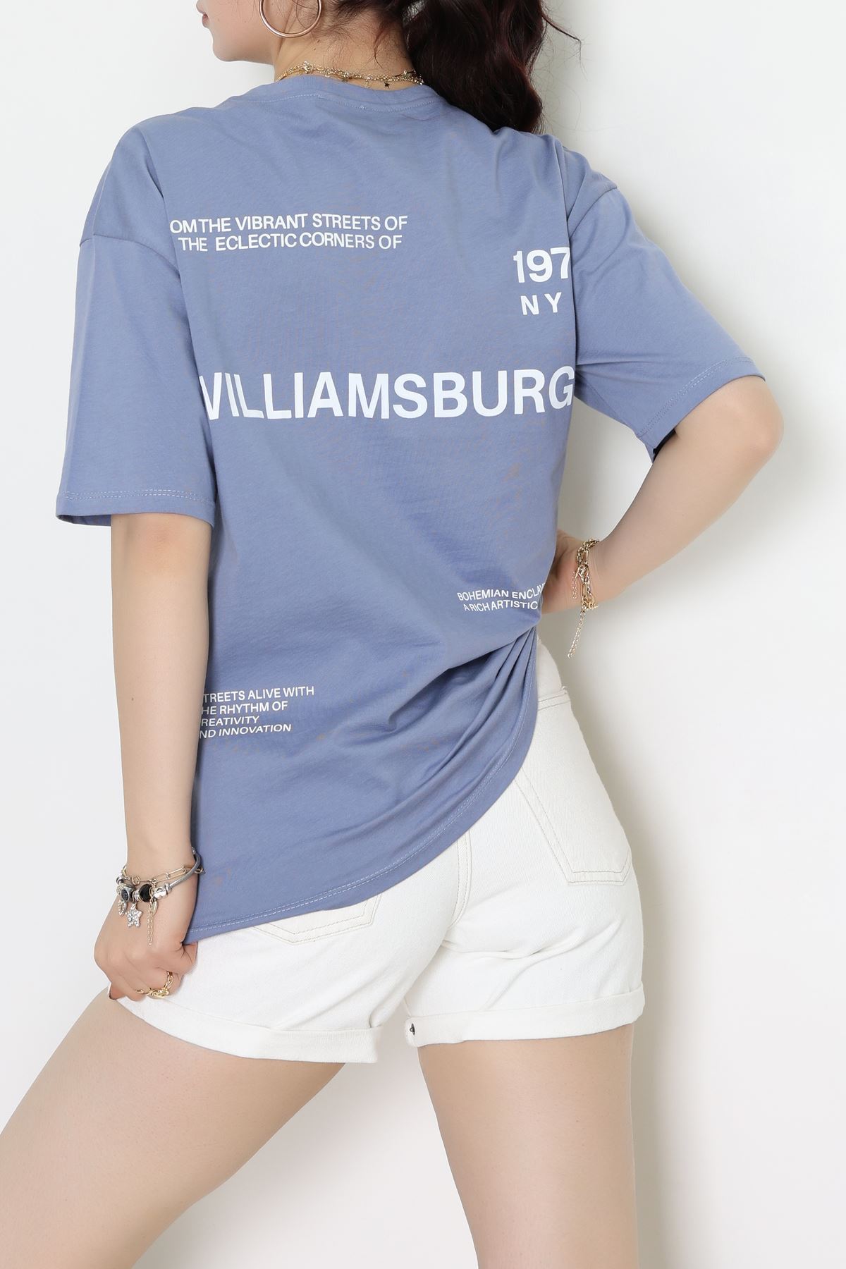 Kompakt Penye Unisex Tişört Boyalıgri1 - 55064.1872.