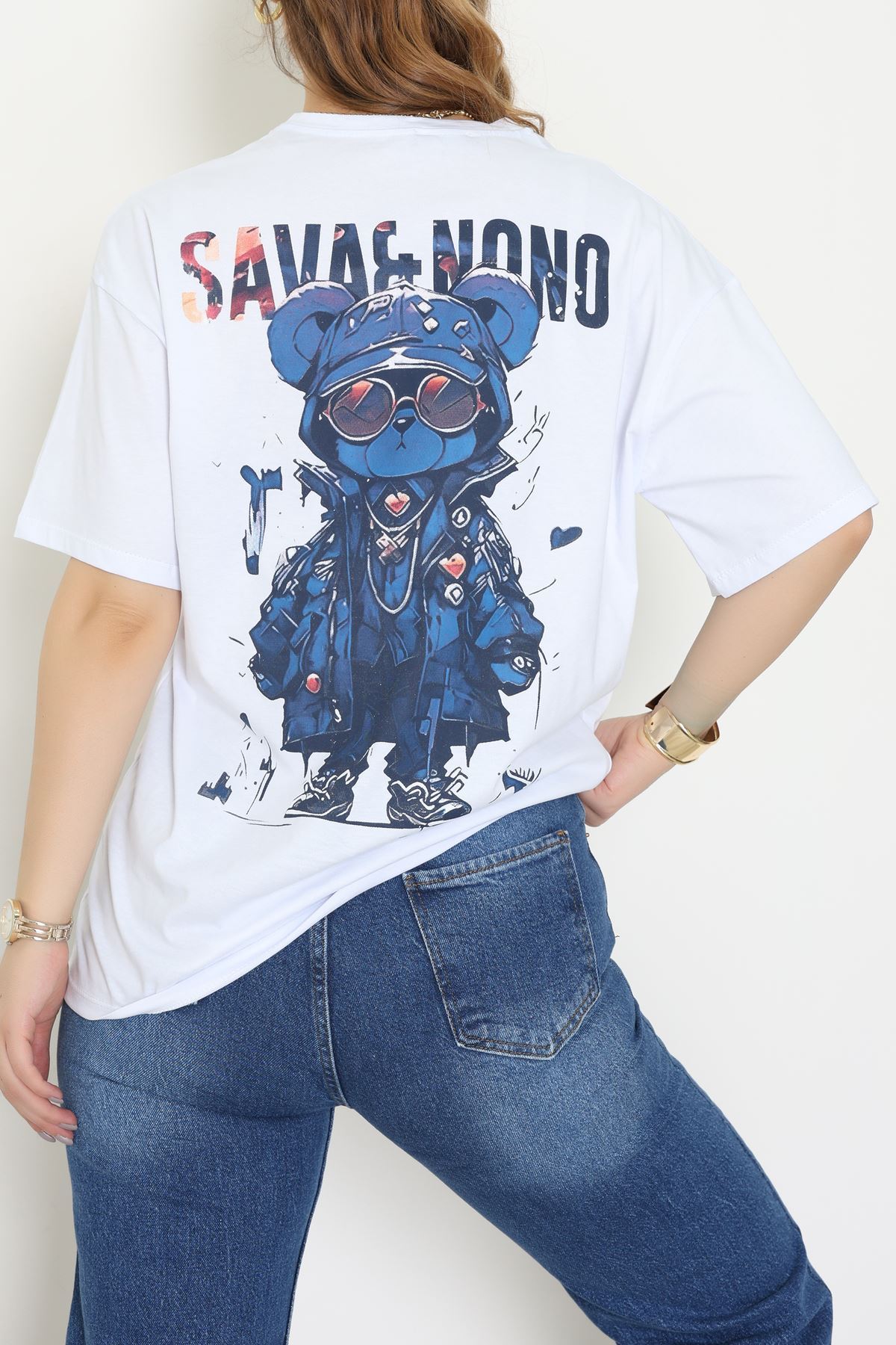 Kompakt Penye Unisex Tişört Beyazlaci - 55064.1872.