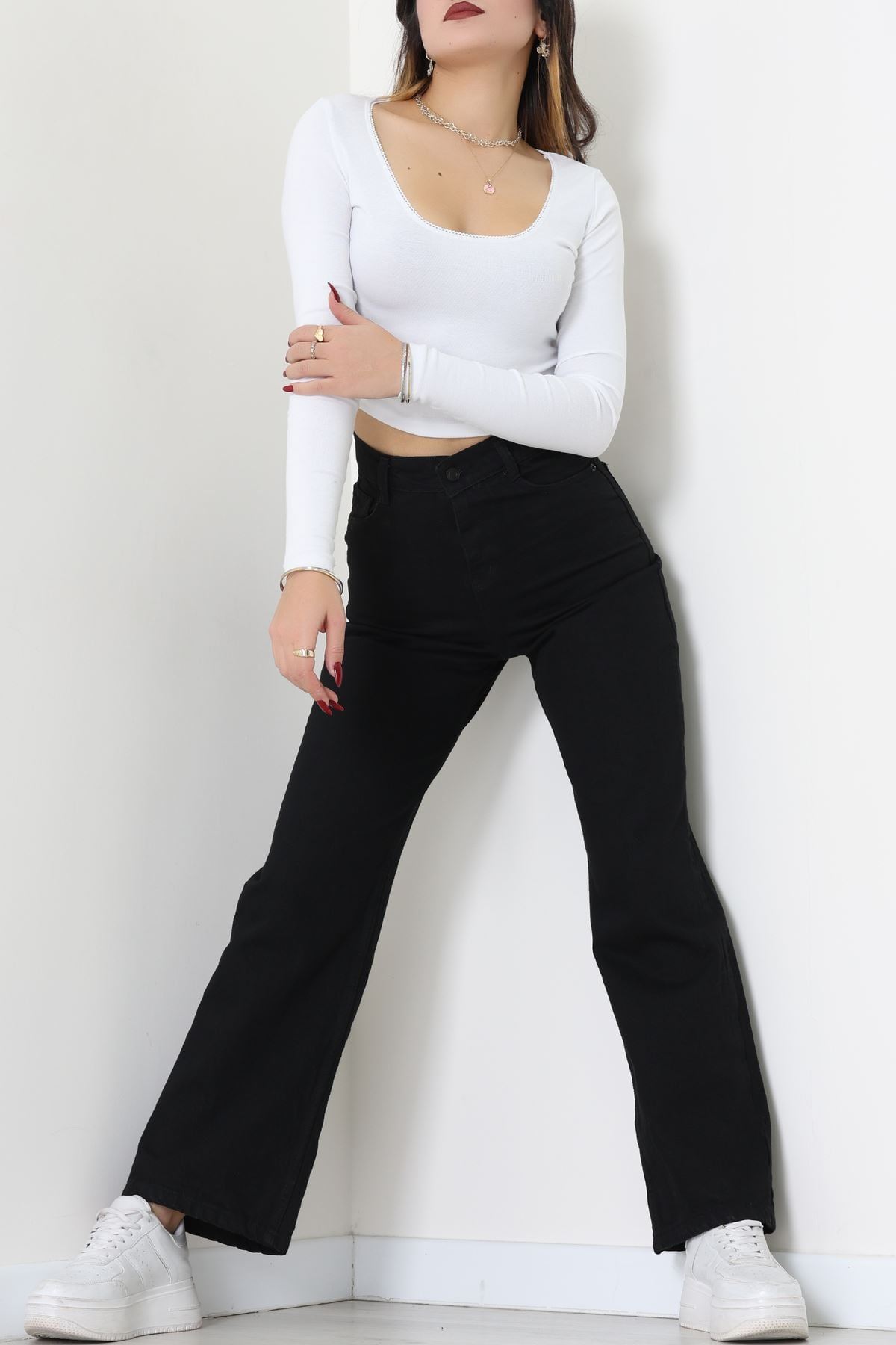 Palazzo Kot Pantolon Siyah - 31894.1606.