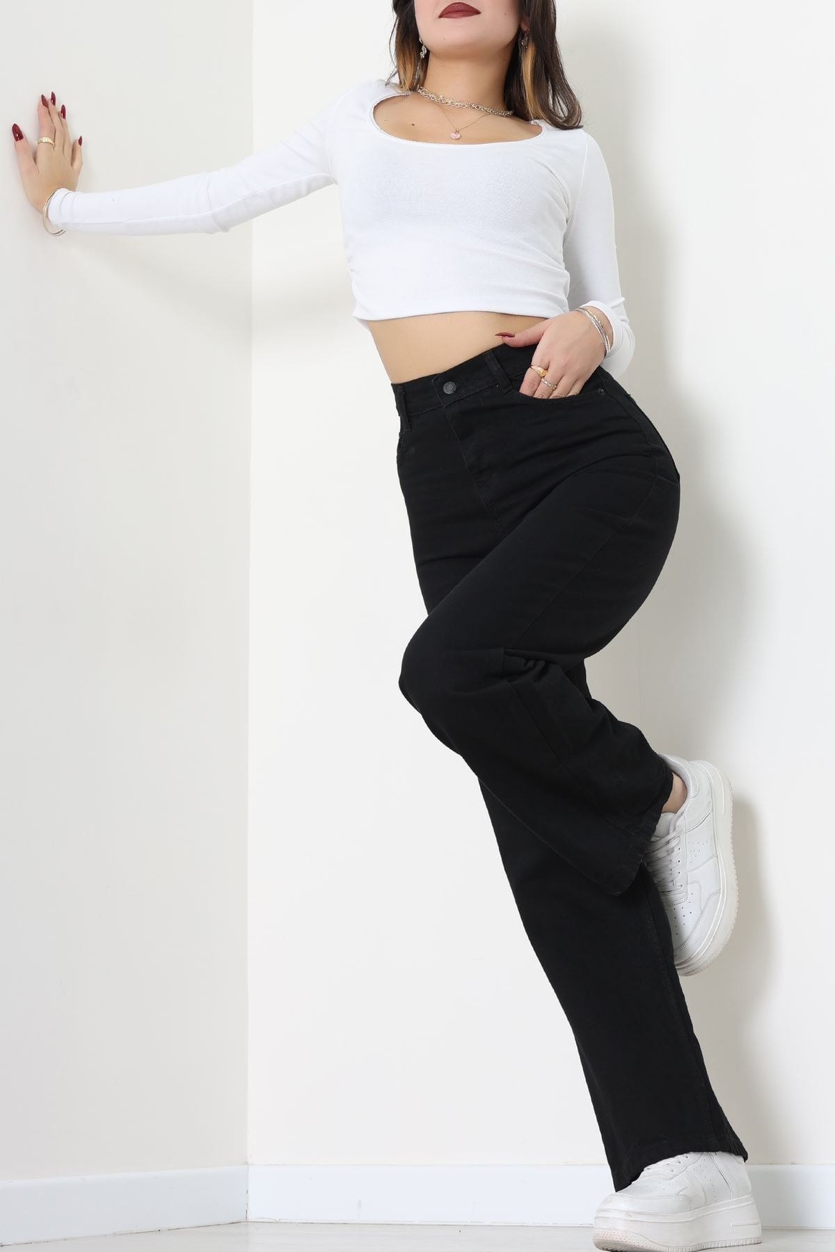 Palazzo Kot Pantolon Siyah - 31894.1606.