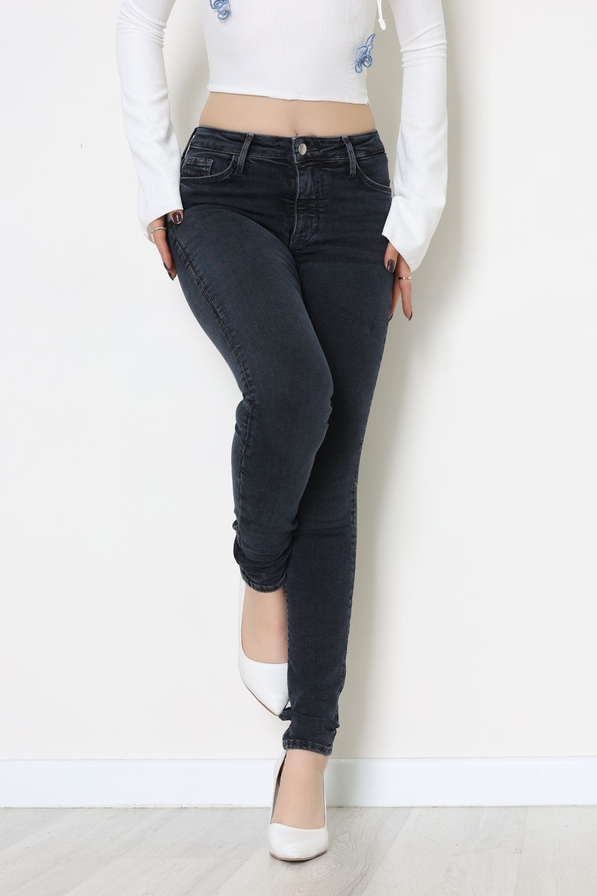 Dar Paça Kot Pantolon Lacivert - 31896.1904.