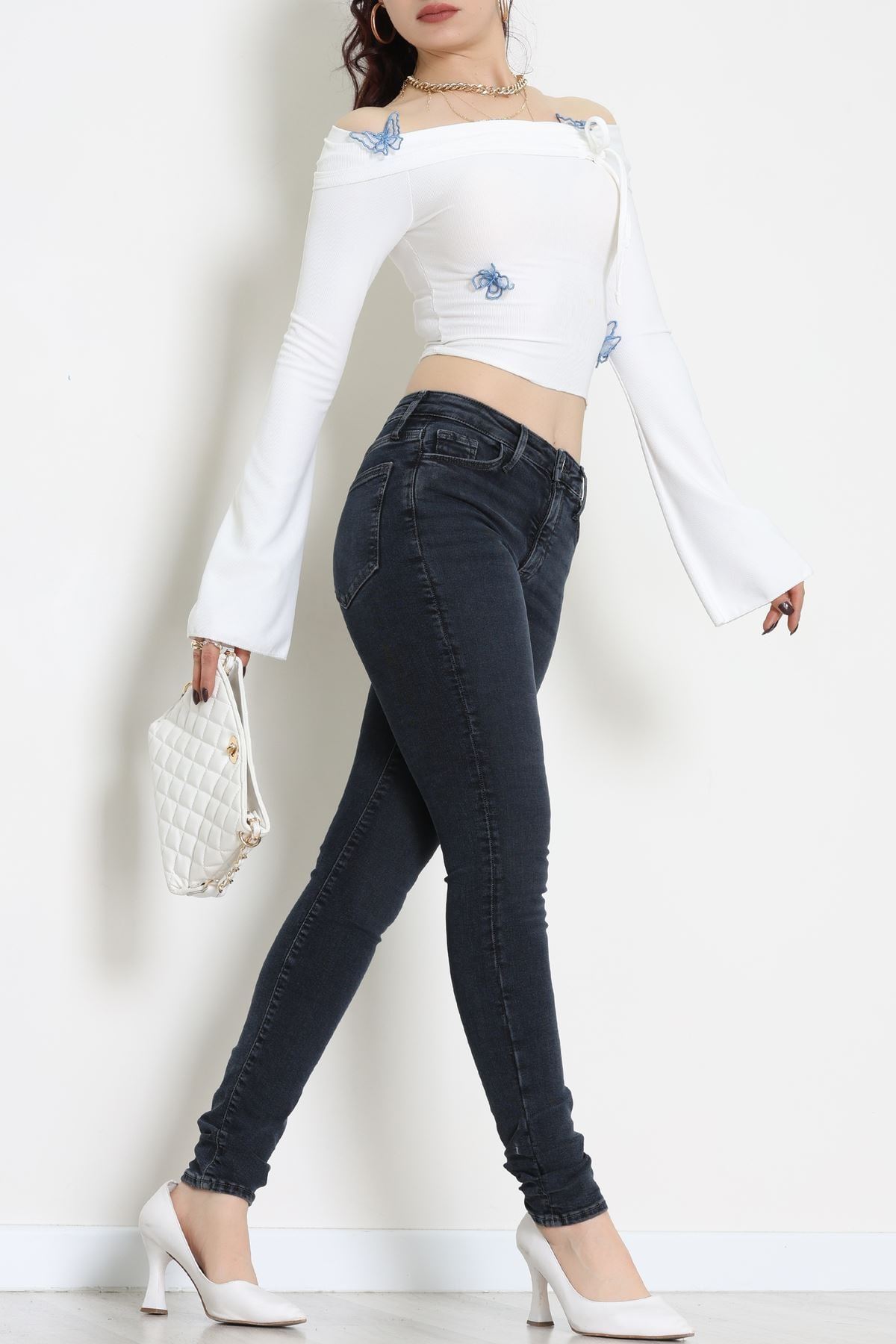 Dar Paça Kot Pantolon Lacivert - 31896.1904.